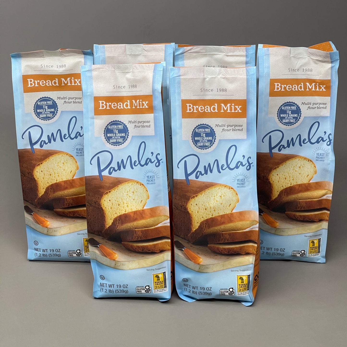 ZA@ PAMELA’ S Lot Of 6 Bread Mix Multi-purpose flour blend Gluten/Dairy Free Exp 9/1/23 (NEW) F