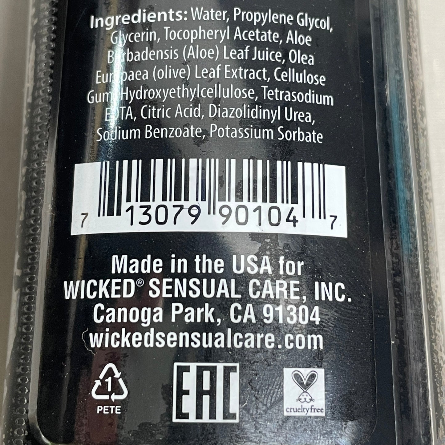 ZA@ WICKED SENSUAL CARE Aqua Fragrance Free 10-PK Water Based Intimate Lubricant 4 oz Exp. 11/23 (New) B