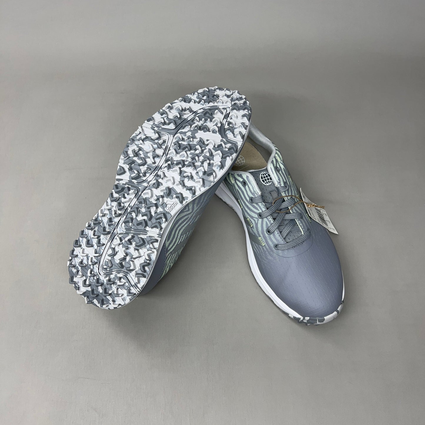 ADIDAS Golf Shoes W S2G SL Waterproof Women's Sz 8.5 Grey / Lime GZ3911 (New)