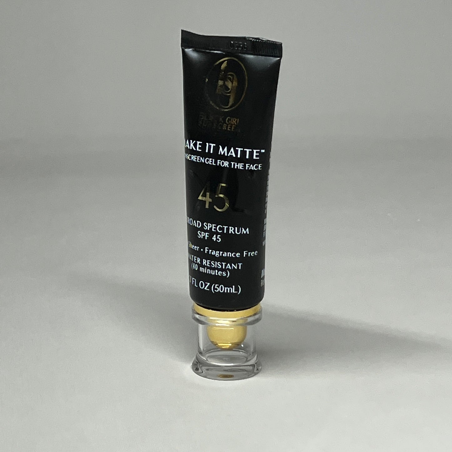 BLACK GIRL Sunscreen Make it Matte SPF 45 Sunscreen Gel 1.7 fl oz Exp 05/23 (Damaged Box)