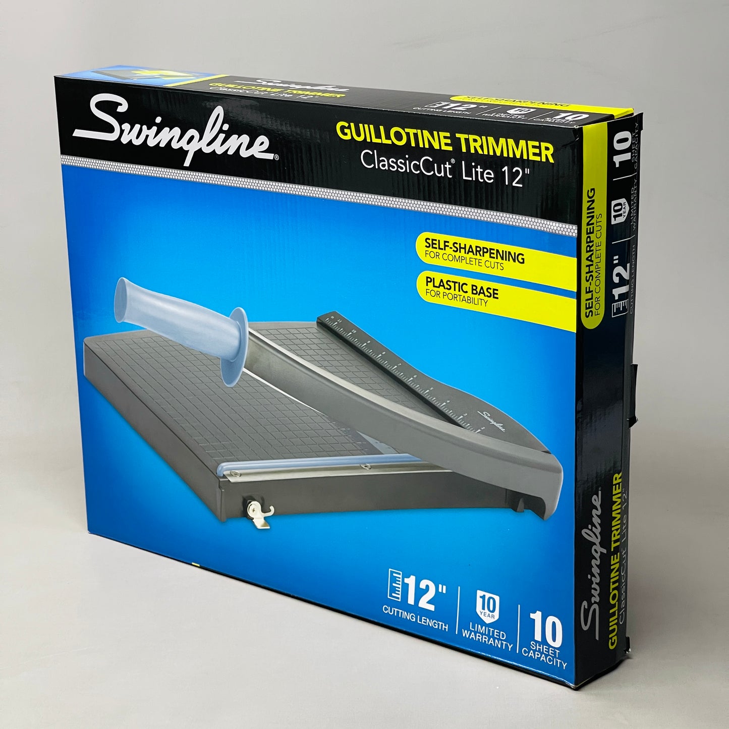 SWINGLINE Classic Cut Light 12" Guillotine Trimmer Self Sharpening 9312 (New)