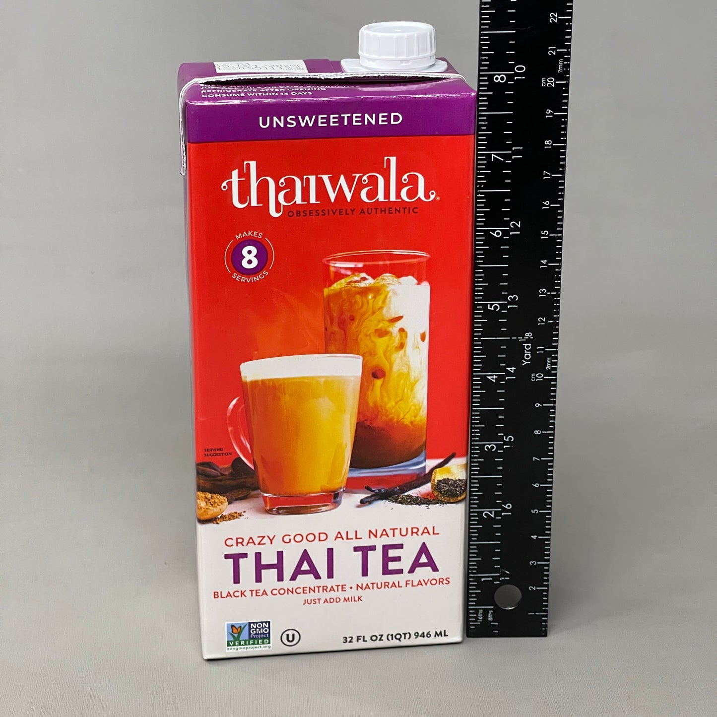 ZA@ THAIWALA 6 Pack Of All Natural Thai Tea Black Tea Concentrate 32 FL OZ 10/23 J