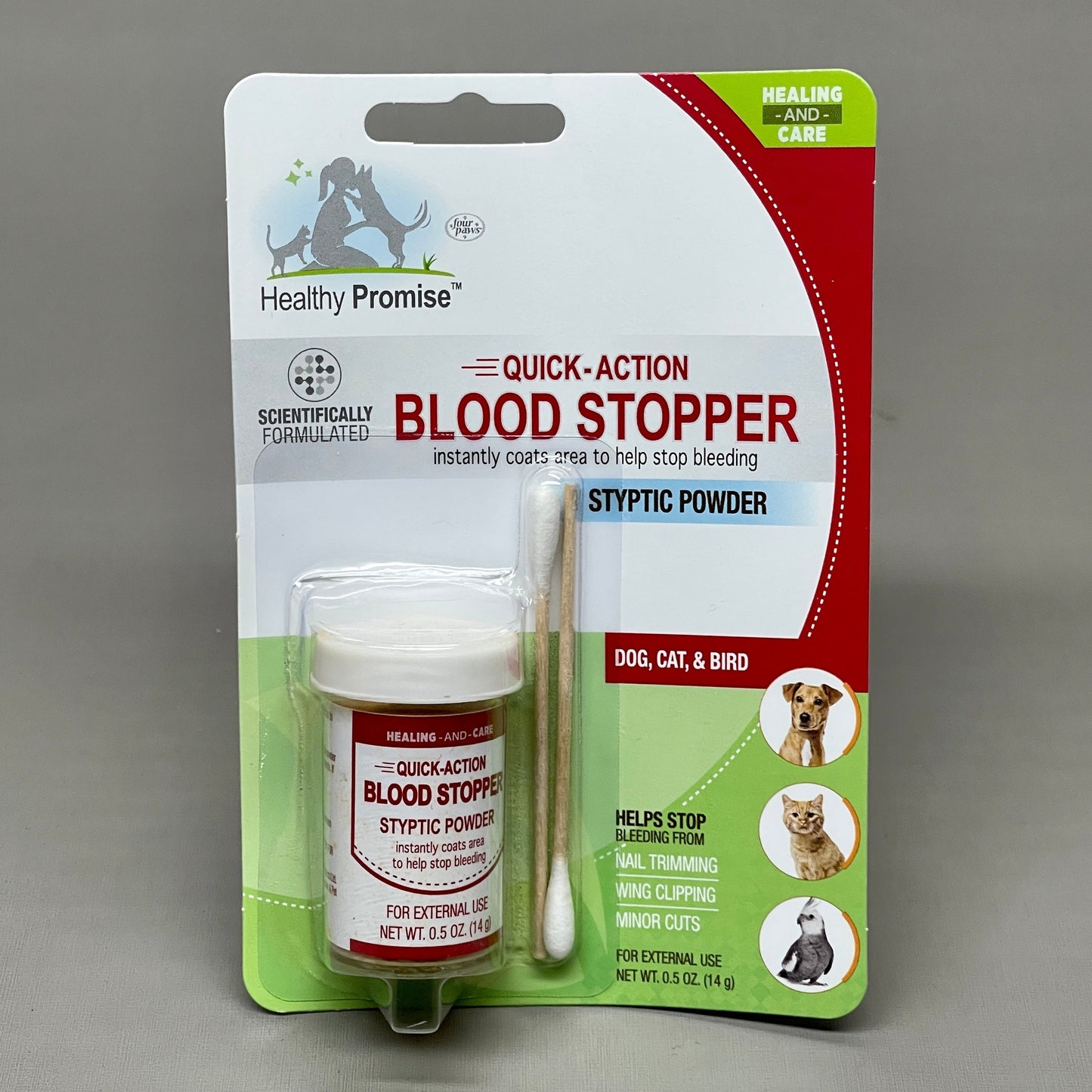 FOUR PAWS Quick Action Blood Stopper Styptic Powder Bottles 0.5oz (New)