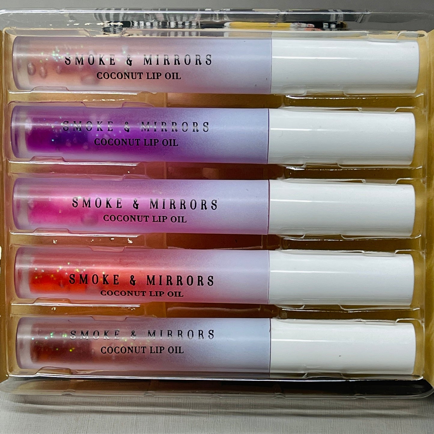 z@ SMOKE & MIRRORS 3 Pack Of Coconut Kiss 5 PC Ultra-Nourishing Lip Oil 02/24 (New) J