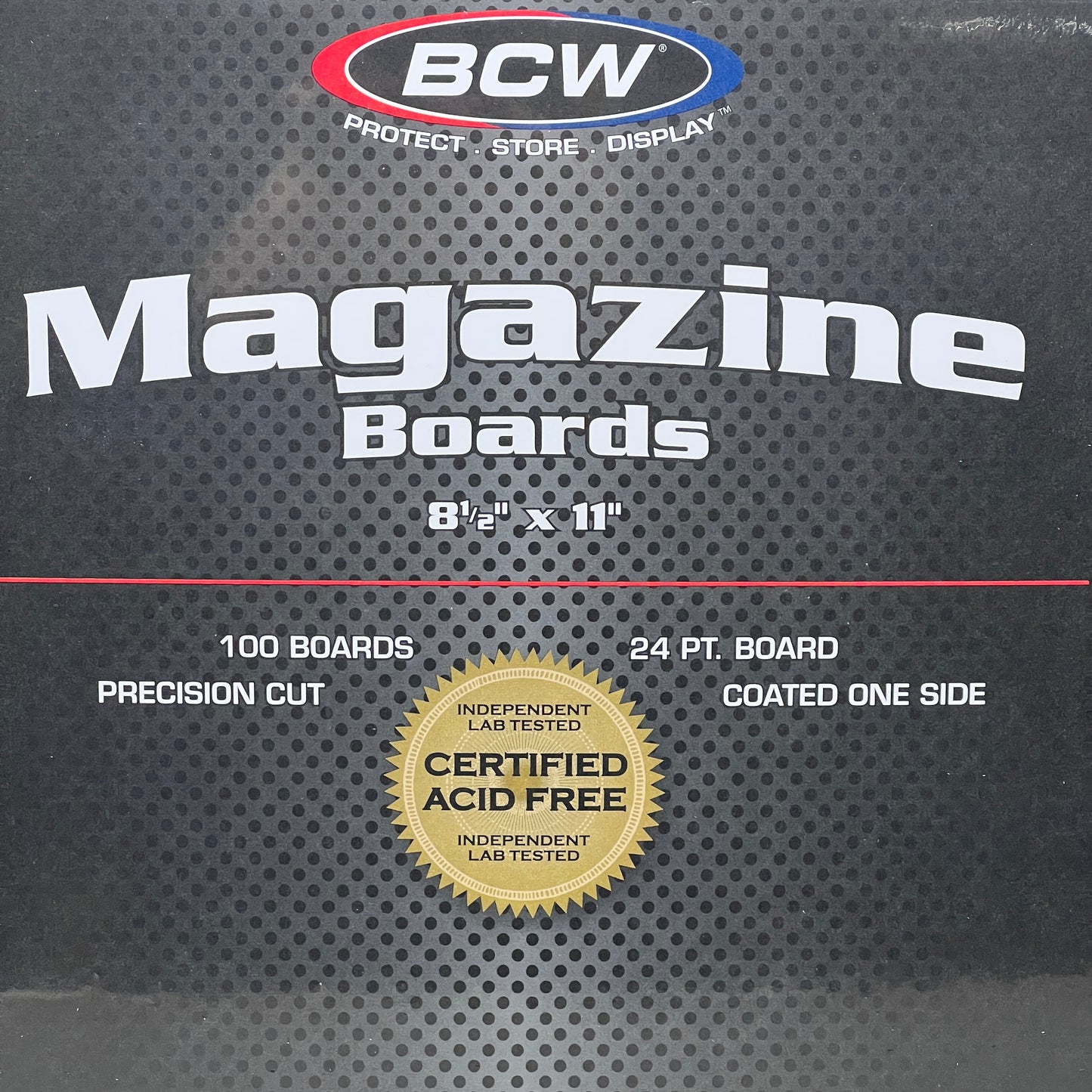 BCW Magazine Boards 100-PACK 8 1/2 - 11 Precision Cut 1-BB-MAG (New)