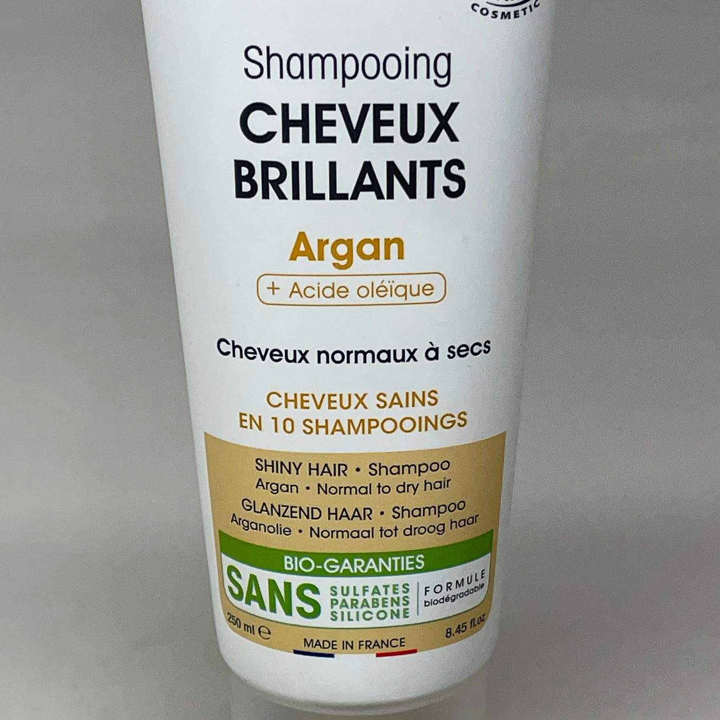 SO BIO ETIC Shampooing Cheveux Brilliants Argan Shiny Hair Shampoo 8.45 FL OZ (New)