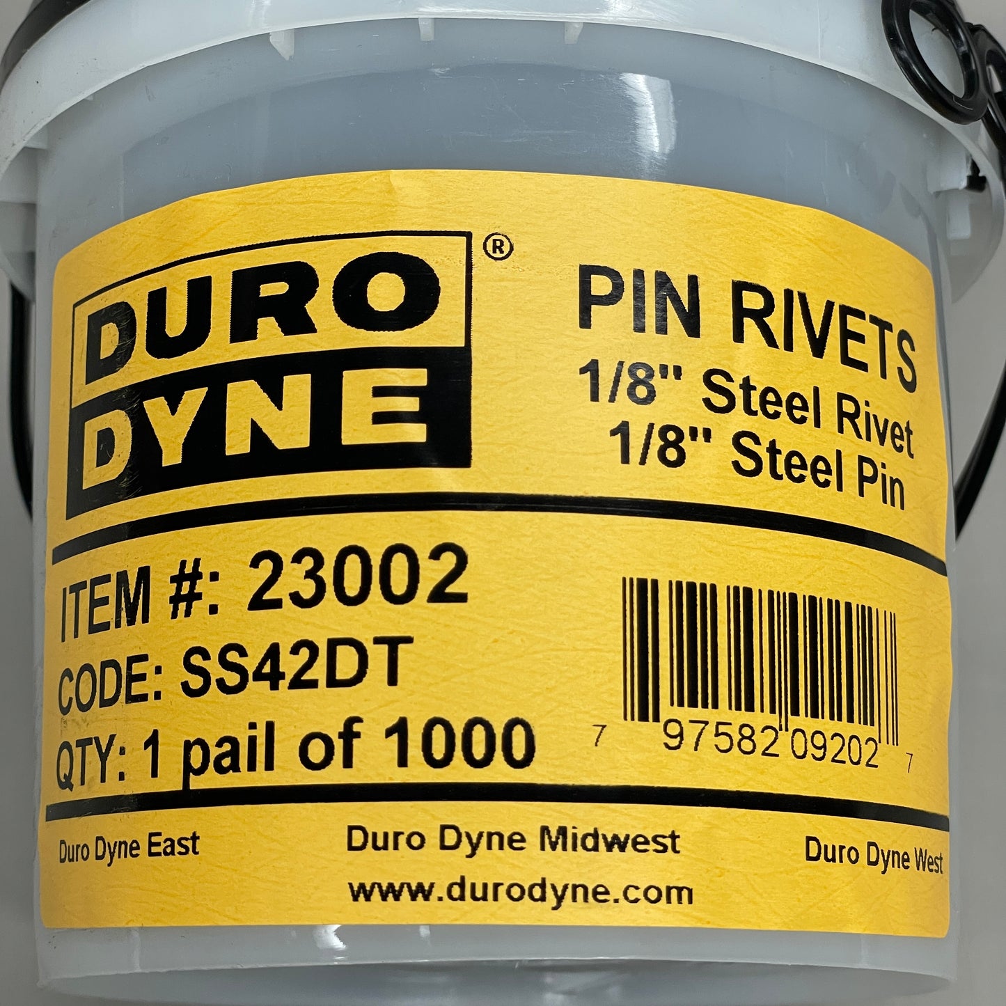 DURO DYNE 42D 1/8" Steel Pin Rivets 1000pcs SS42DT 23002 (new)
