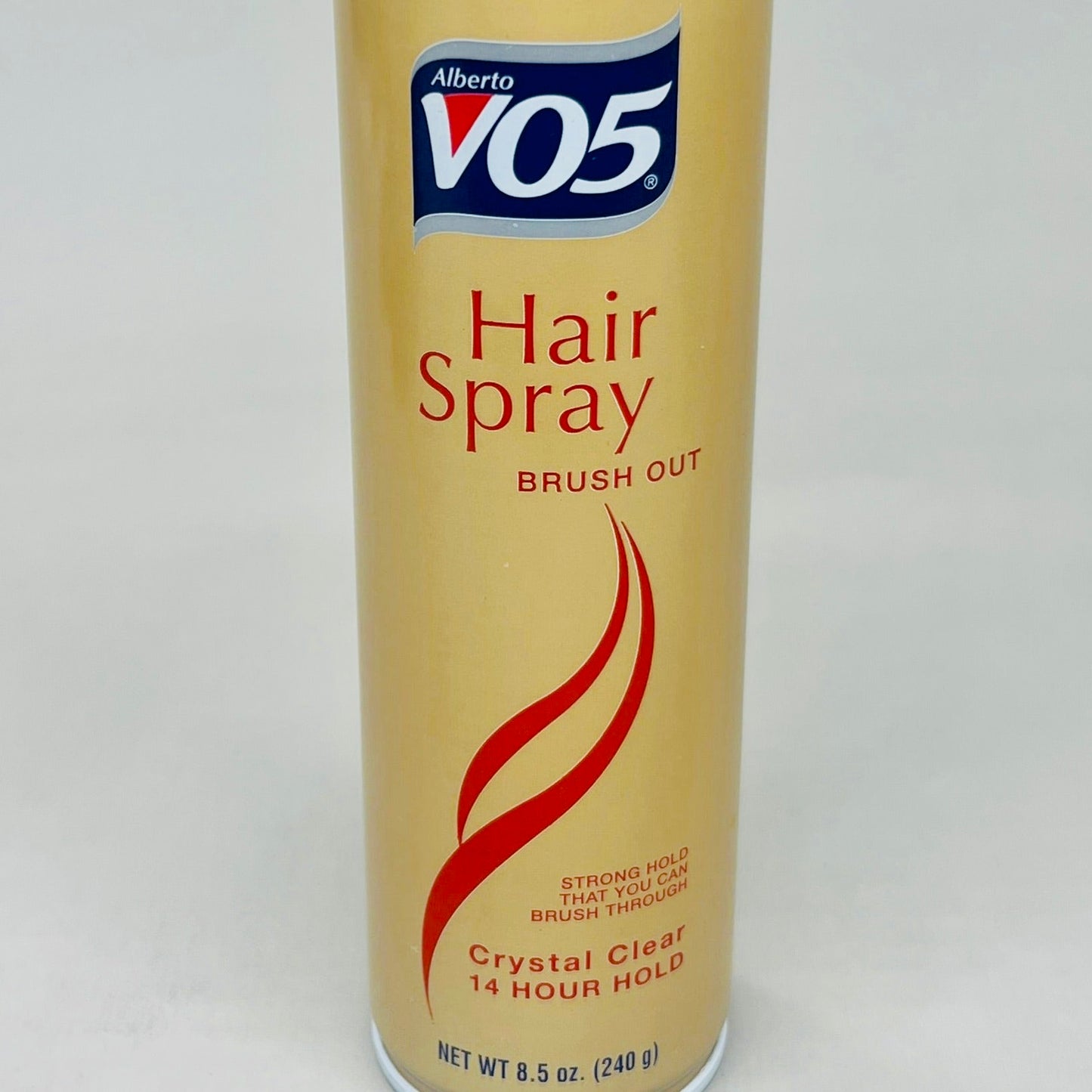 ALBERTO Vo5 Hair Spray Brush Out 3-PACK! Crystal Clear 14 Hour Hold 8.5 oz (New)
