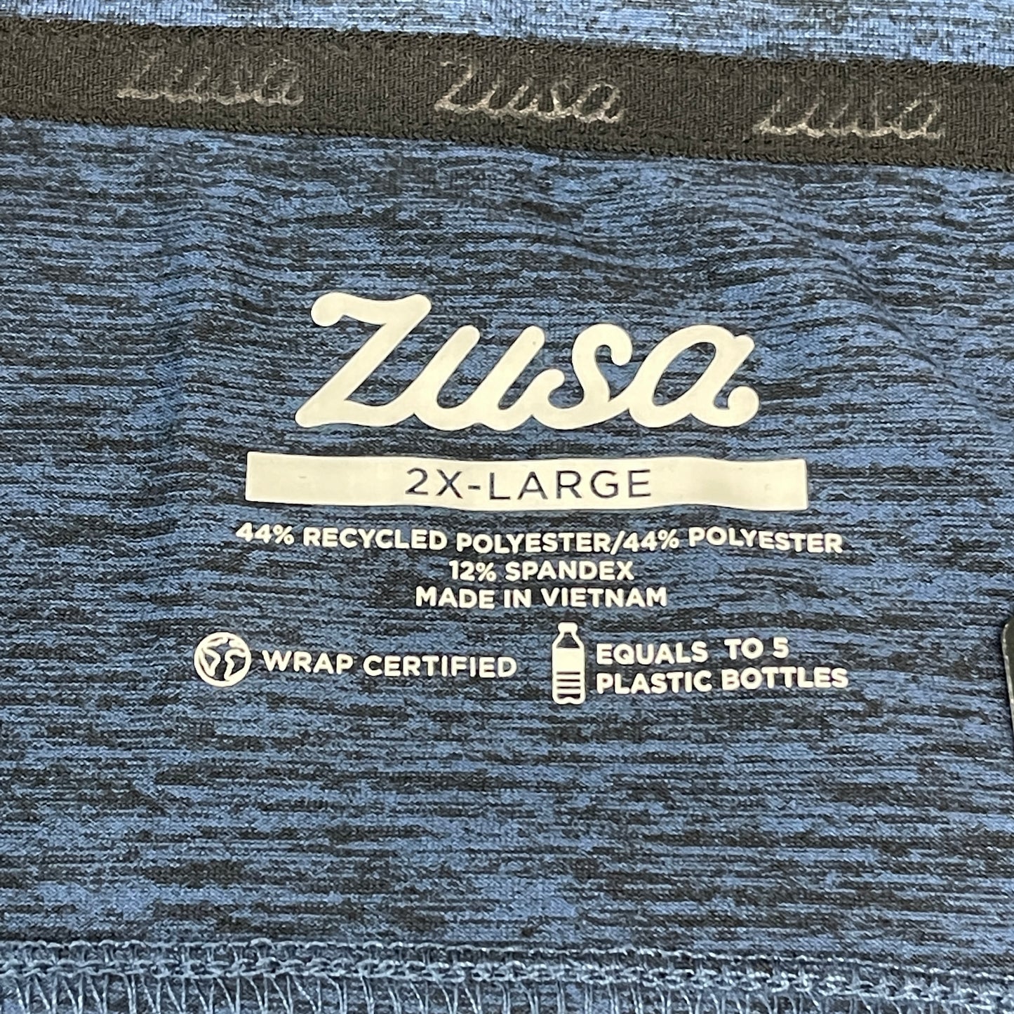 ZUSA Pull Over Shirt Long Sleeve Brisk Quarter Zip Men's Sz 2XL Navy Heather (New)