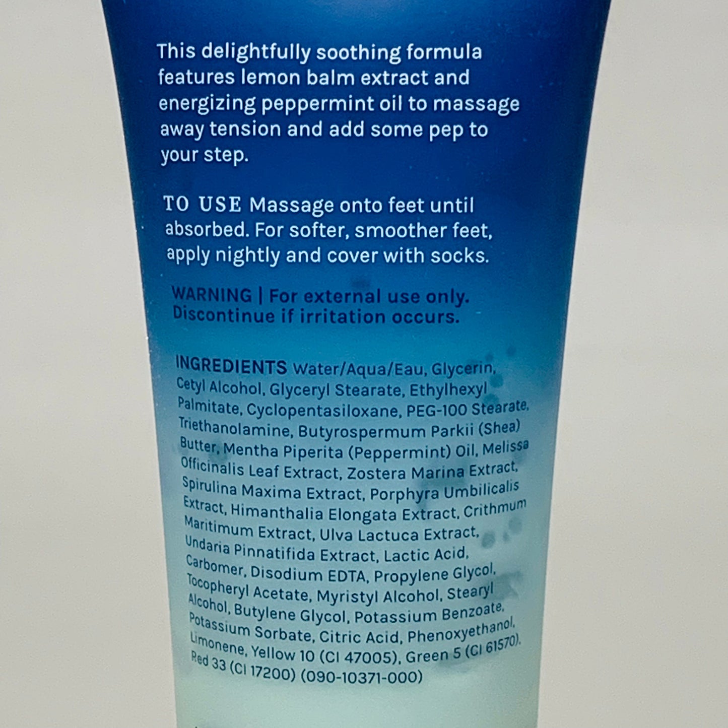 ZA@ DISNEY Resorts H2O+ Mint Foot Rub 3 oz Tube DISCONTINUED 19048 (New) C