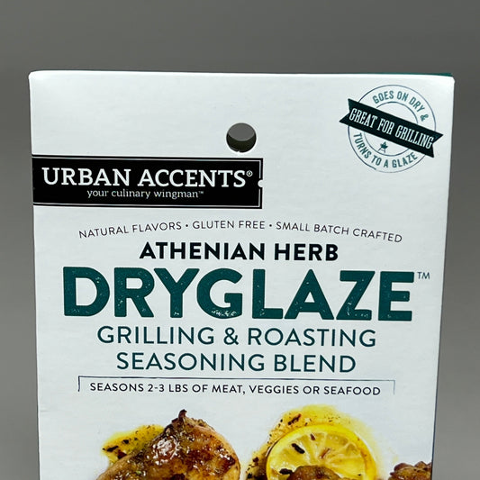 ZA@ LOT OF 3 URBAN ACCENTS 2-Pack Athenian Herb Dryglaze Seasoning Mix BB Oct 2023