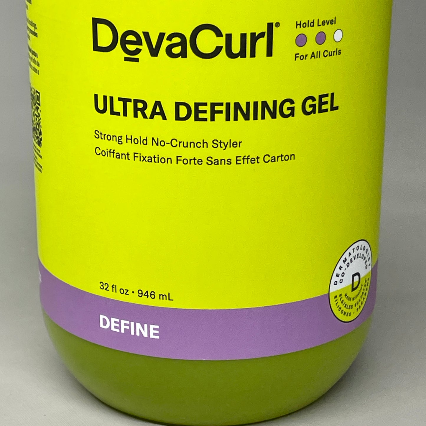 DEVACURL Define Ultra Defining Gel Strong Hold No-Crunch Styler 32 fl oz (New)