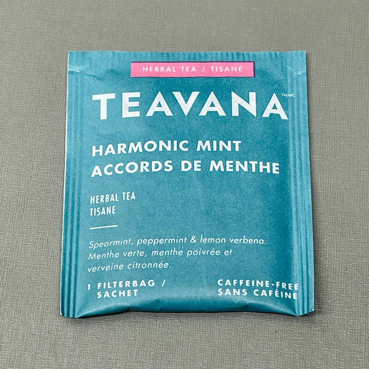 STARBUCKS Teavana Harmonic Mint Herbal Tea Box of 24 -1.3g Bags BB 03/24 (New)