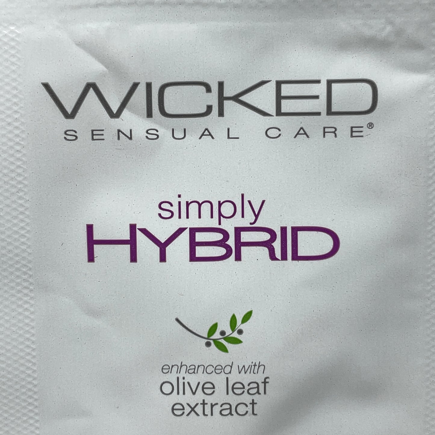 WICKED SENSUAL CARE 144-PACK Simply Hybrid Clean & Simple Creamy Water & Silicone Lubricant .1 oz (New)