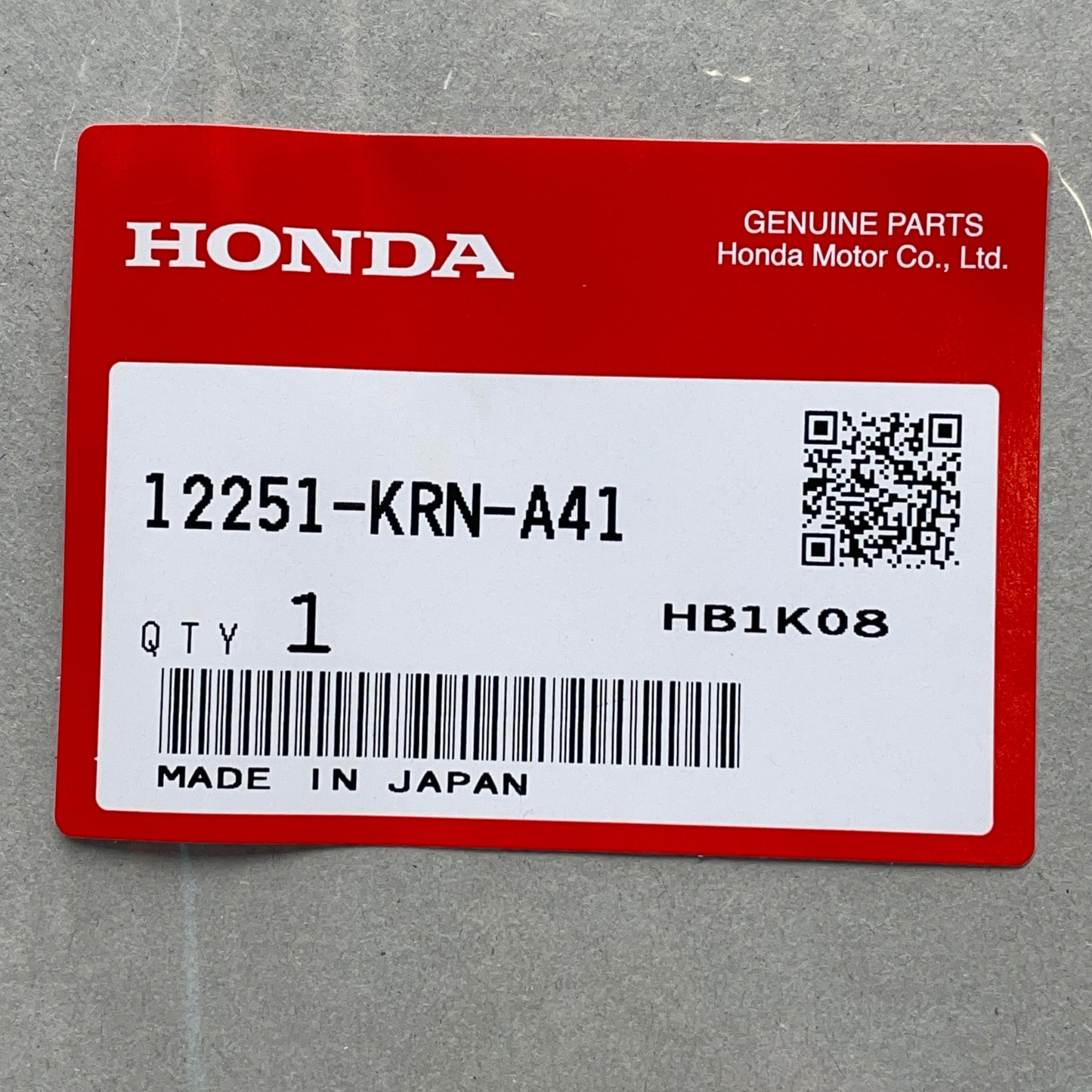 HONDA Cylinder Head Gasket CRF250R Off Road 12251-KRN-A412 OEM (New)