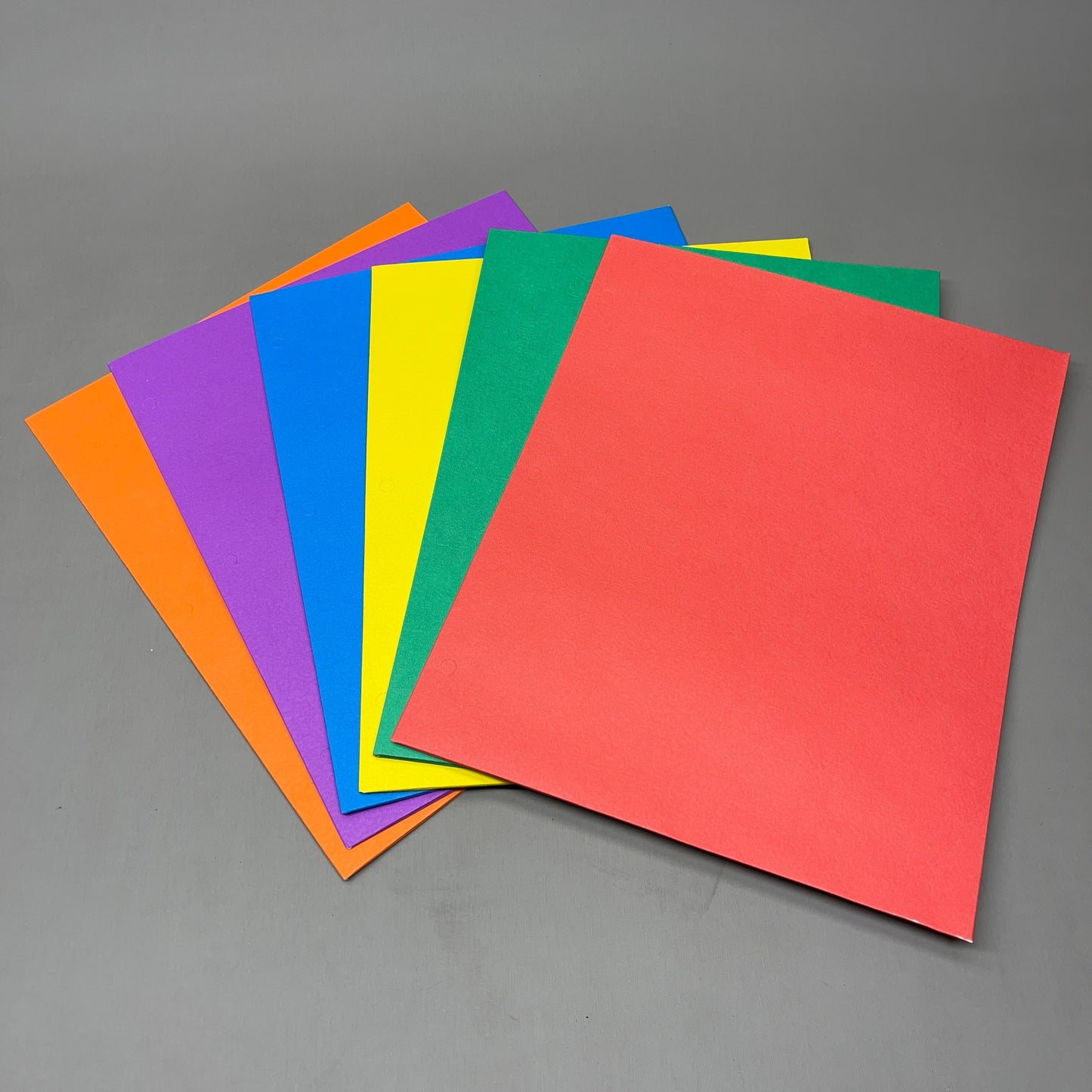 ZA@ BIGBOX Two-Pocket Folders Case of 144 (6 Colors) Blue, Red, Yellow, etc. BBFLDR-A (New)