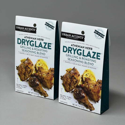 ZA@ LOT OF 3 URBAN ACCENTS 2-Pack Athenian Herb Dryglaze Seasoning Mix BB Oct 2023