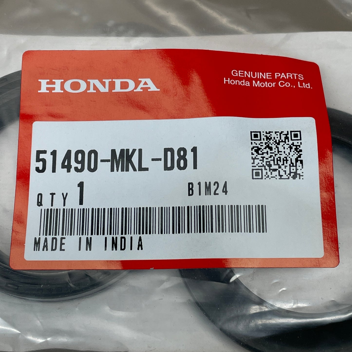 HONDA '18 Front Fork Seal Set CB500/CBR500 CB650/CBR650 NC750X 51490-MKL-D81 OEM (New)