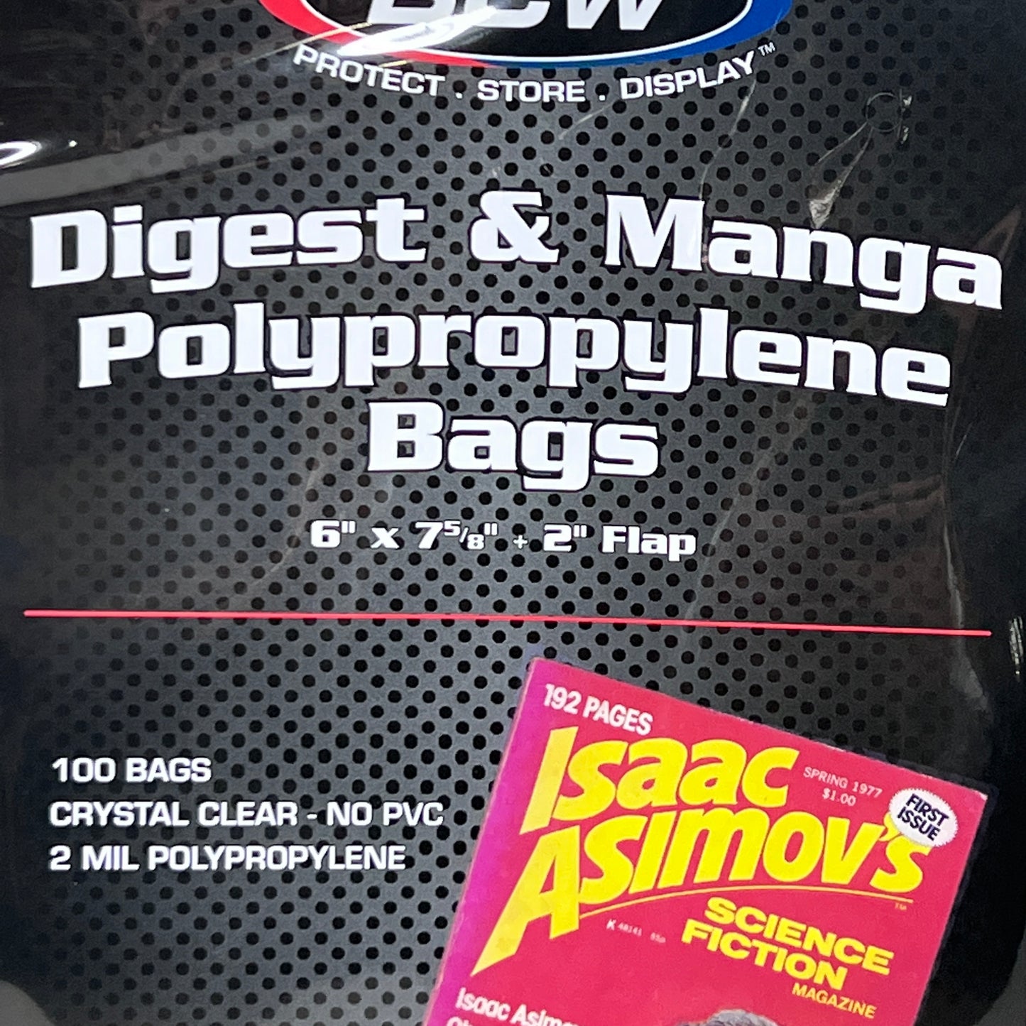 BCW Digest & Mango Polypropylene Bags 100-PACK Crystal Clear 1-BDIG (New)