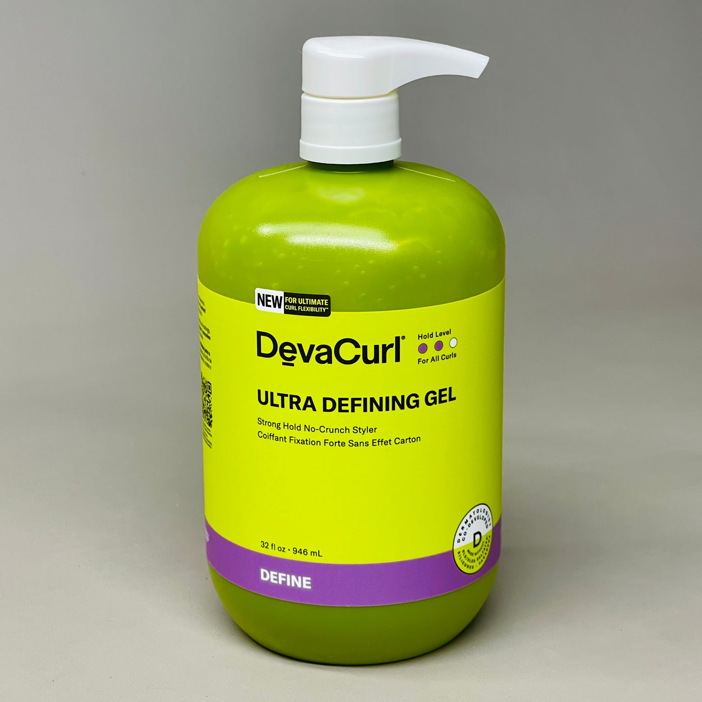 DEVACURL Define Ultra Defining Gel Strong Hold No-Crunch Styler 32 fl oz (New)