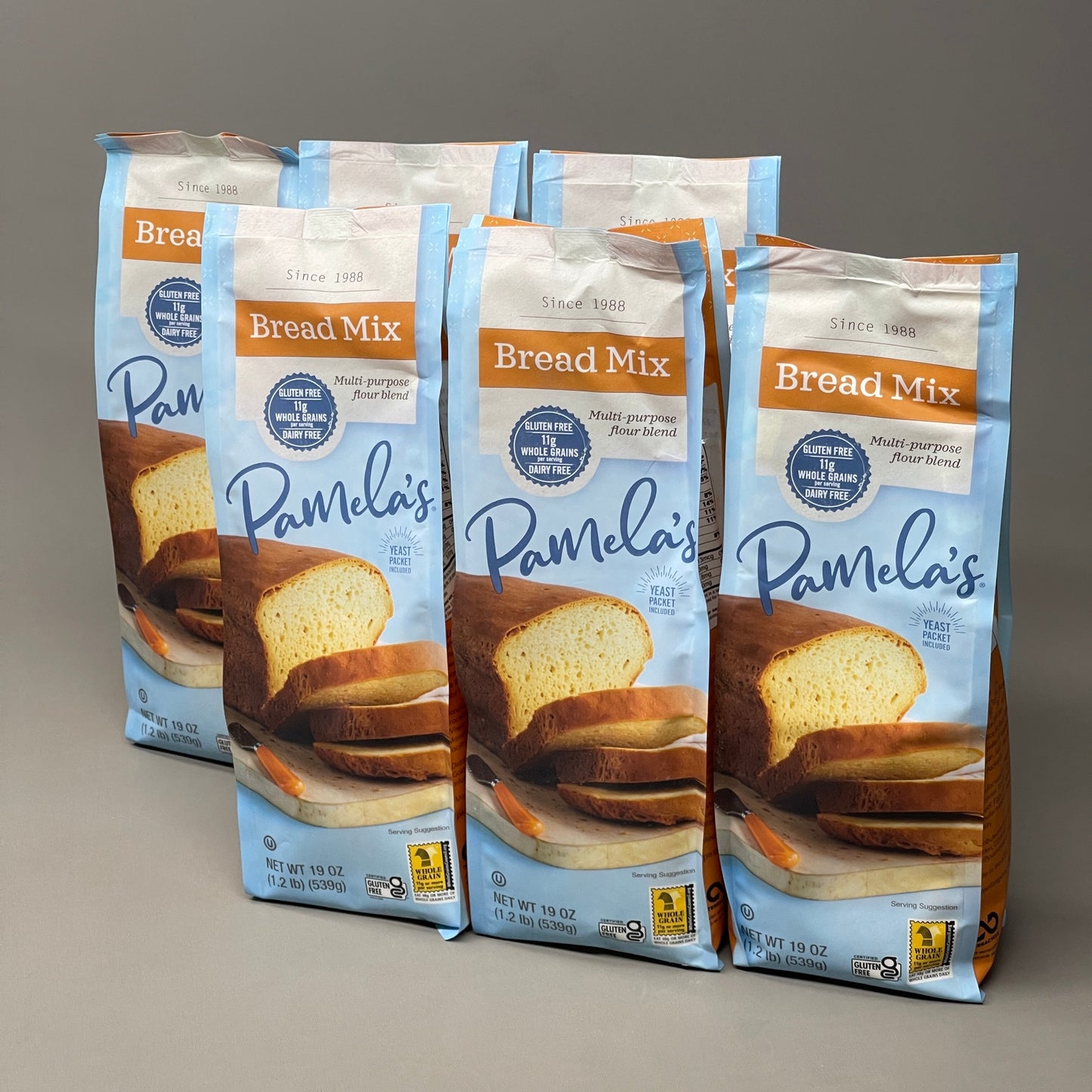 ZA@ PAMELA’ S Lot Of 6 Bread Mix Multi-purpose flour blend Gluten/Dairy Free Exp 9/1/23 (NEW) F