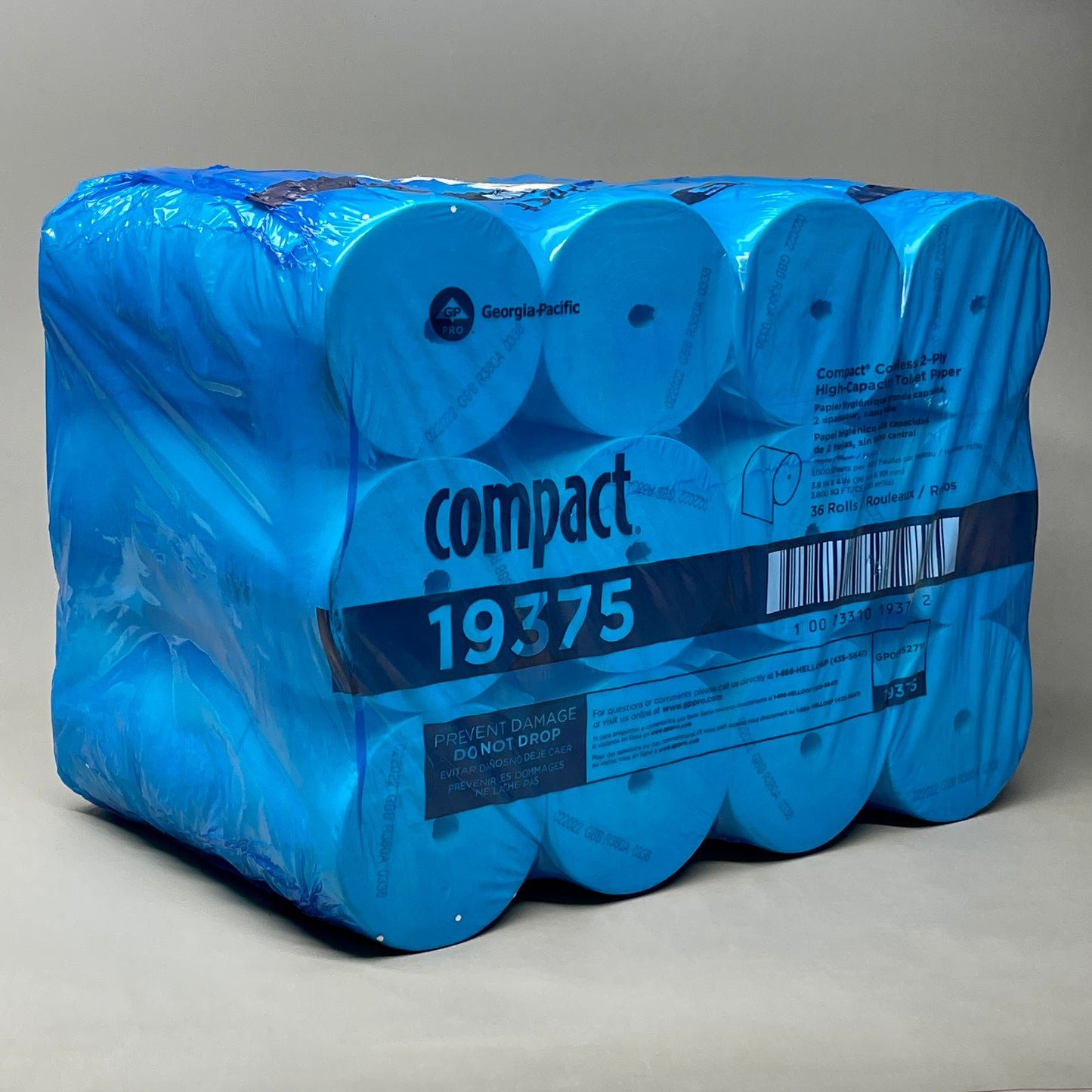GEORGIA PACIFIC Compact Coreless 2-Ply Bathroom Tissue Toilet Paper 1000 Sheets / Roll 36 Rolls