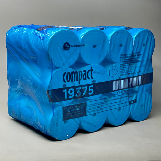 GEORGIA PACIFIC Compact Coreless 2-Ply Bathroom Tissue Toilet Paper 1000 Sheets / Roll 36 Rolls