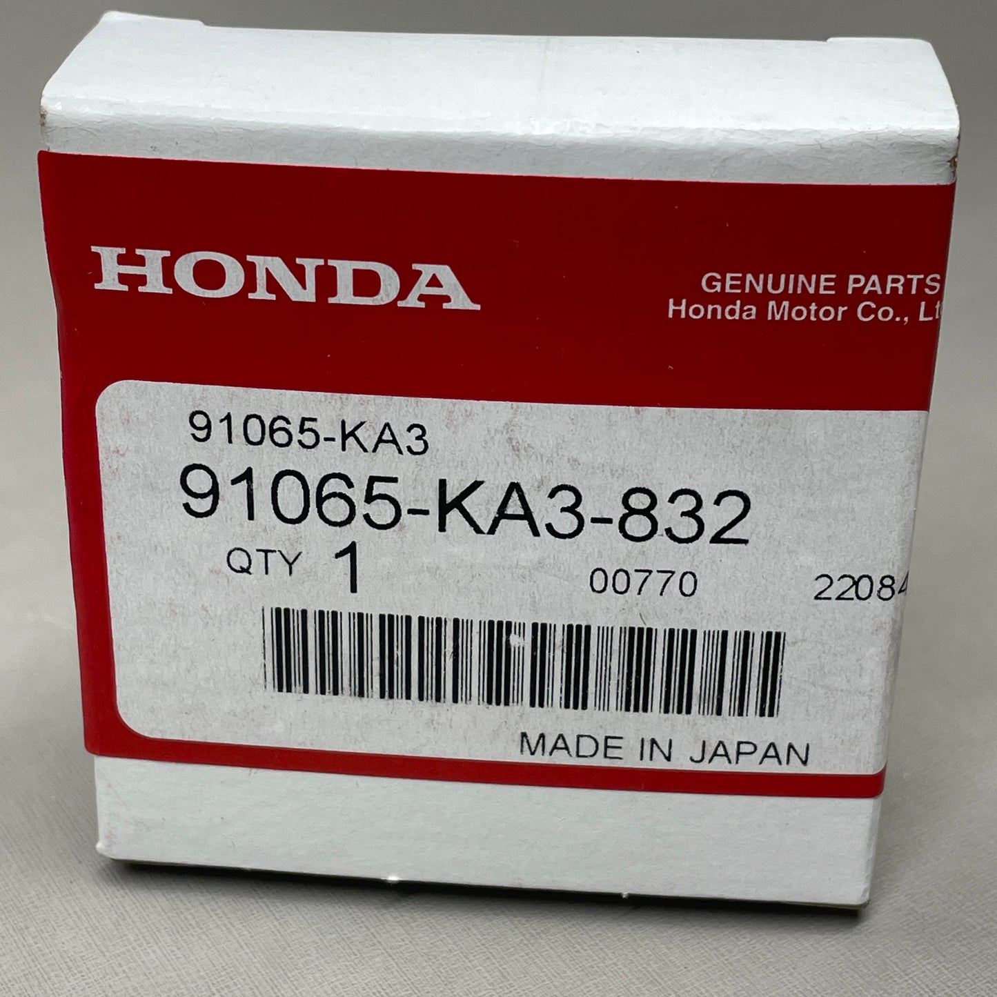HONDA Radial Ball Bearing 6003-SH2 CR125 CR500 XR600 XR650 CR250 XR400 91065-KA3-832 OEM (New)