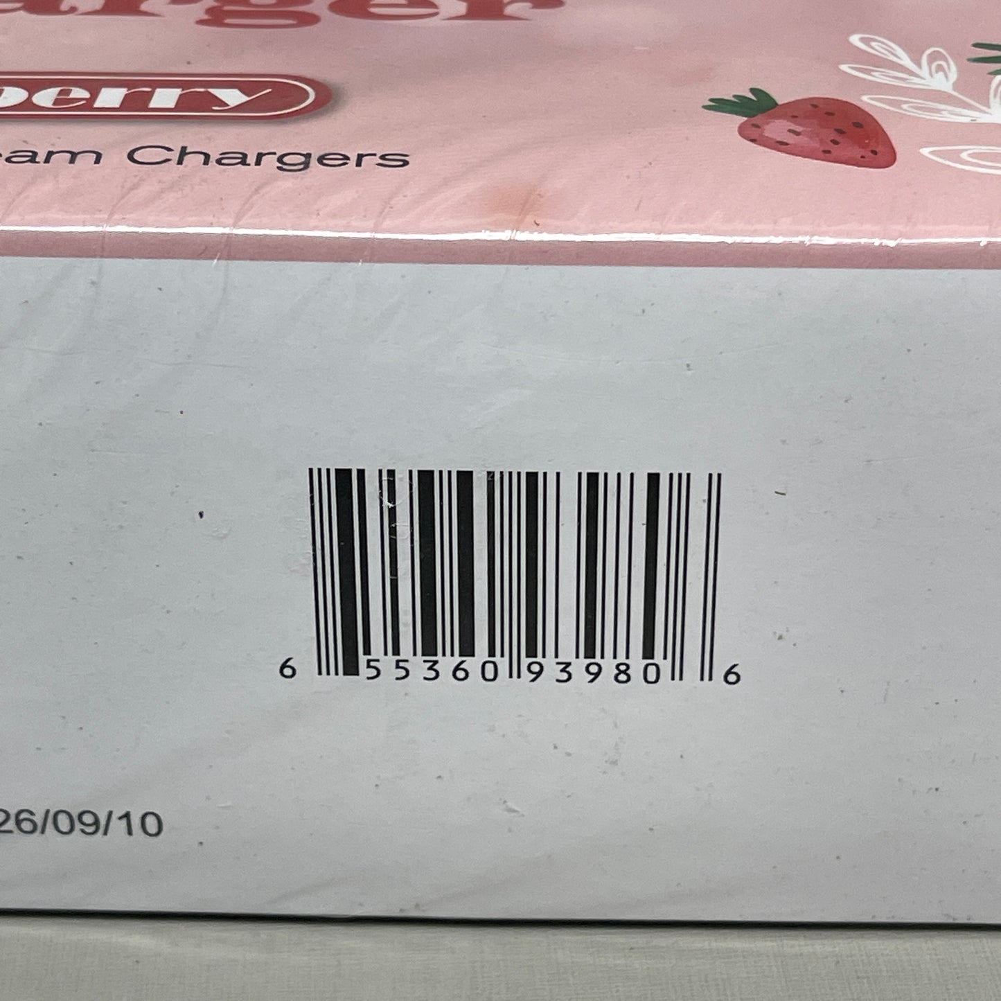 GREATWHIP Strawberry Professional Cream Chargers 50-PACK Best By 09/26 (New)