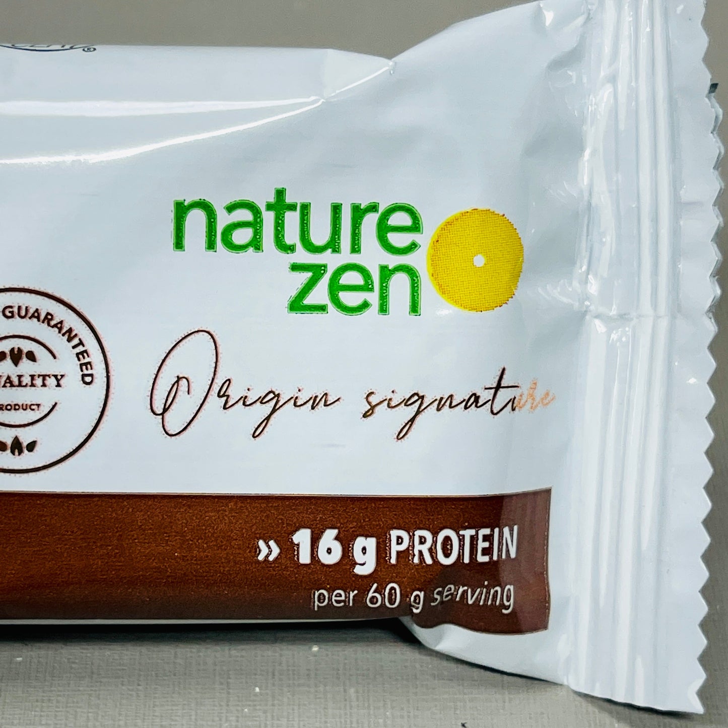 ZA@ NATURE ZEN Organic Protein Bar Dark Chocolate BB 02/23 (AS-IS)
