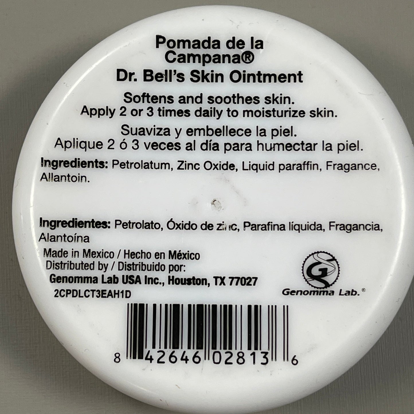 ZA@ DR. BELL’S POMADA DE LA CAMPANA (6-Pack) Skin Ointment Sz 1.2 oz BBD 12/23 (New) B