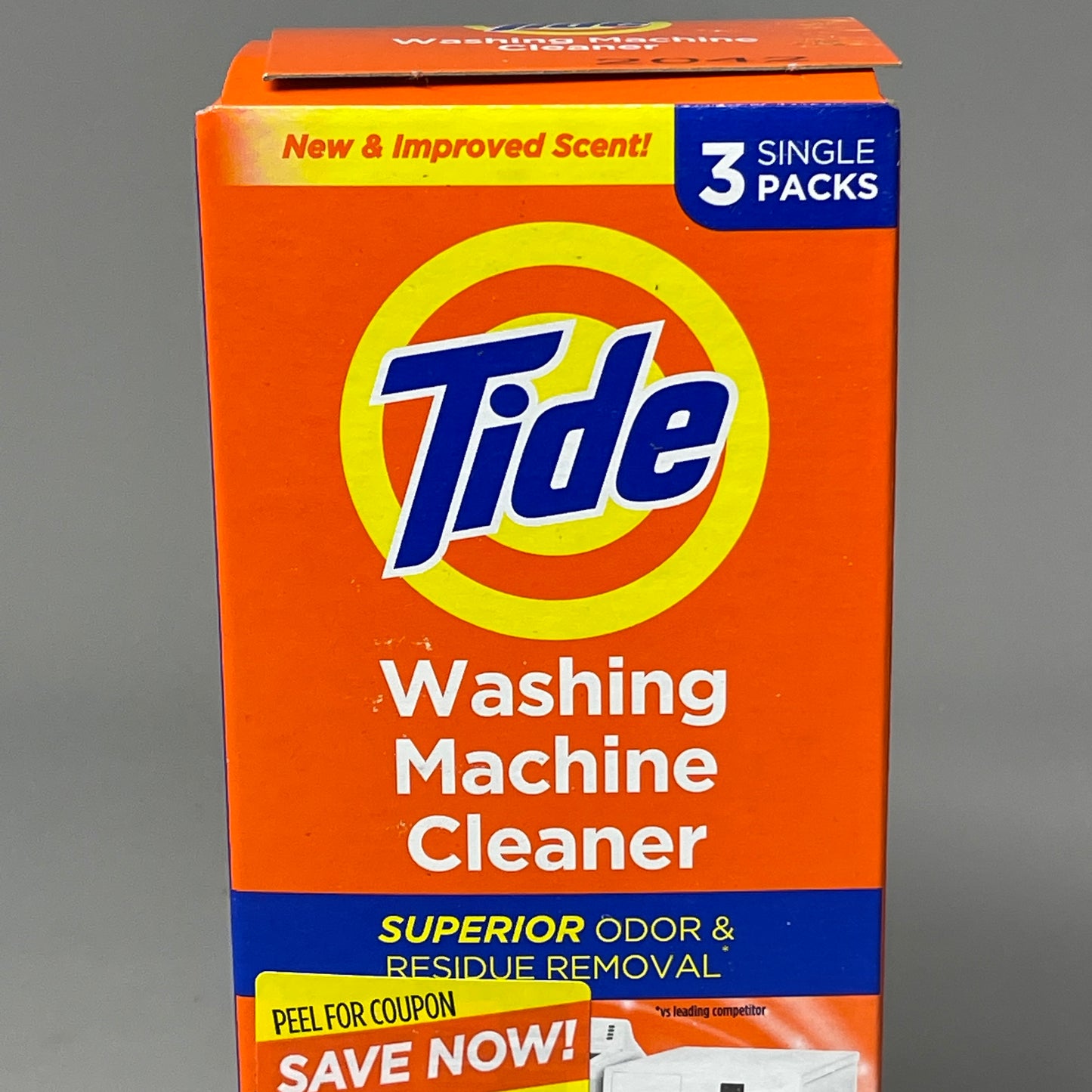 TIDE Washing Machine Cleaner Tablets 3-Pouches (2.6 oz each) Odor & Residue Removal