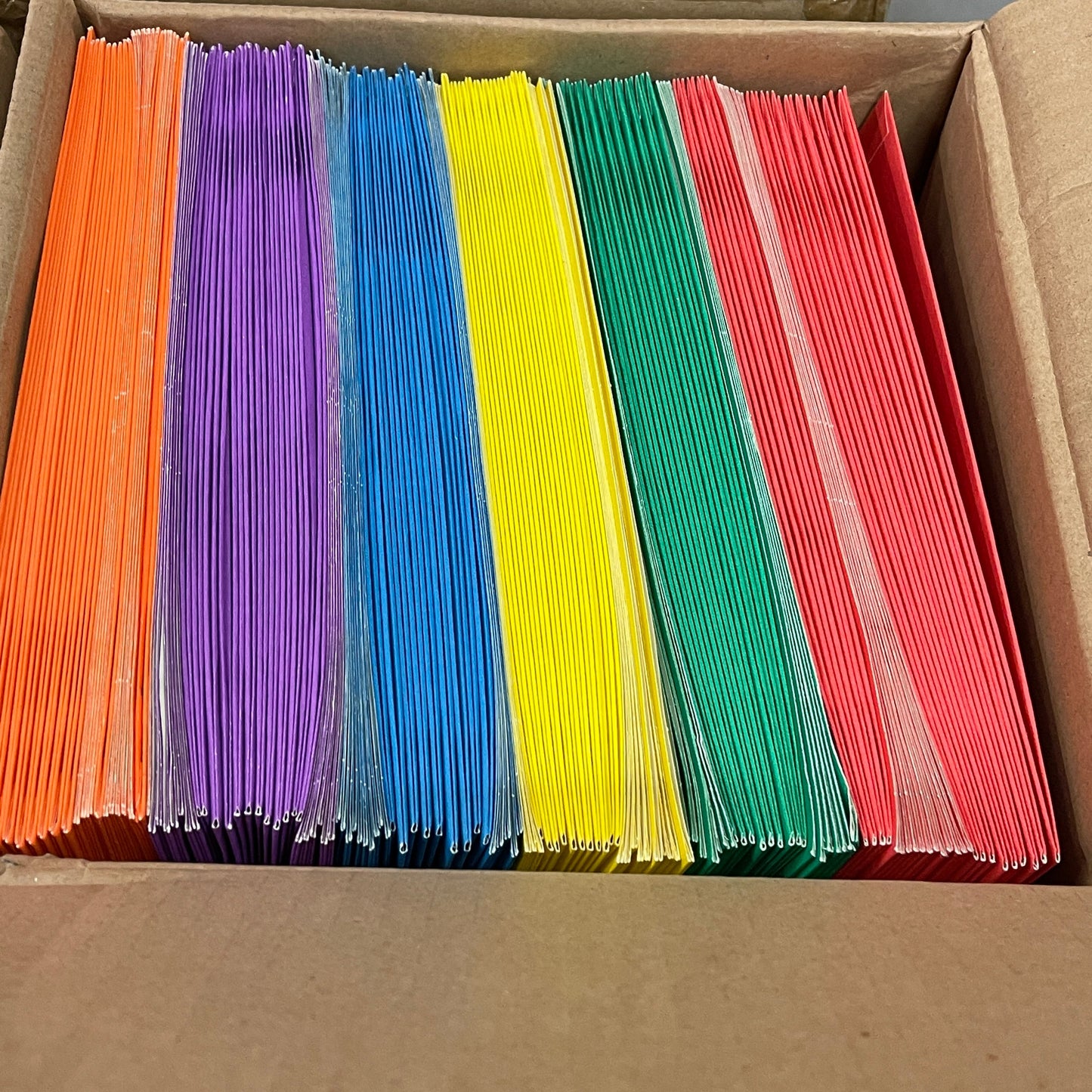 ZA@ BIGBOX Two-Pocket Folders Case of 144 (6 Colors) Blue, Red, Yellow, etc. BBFLDR-A (New)