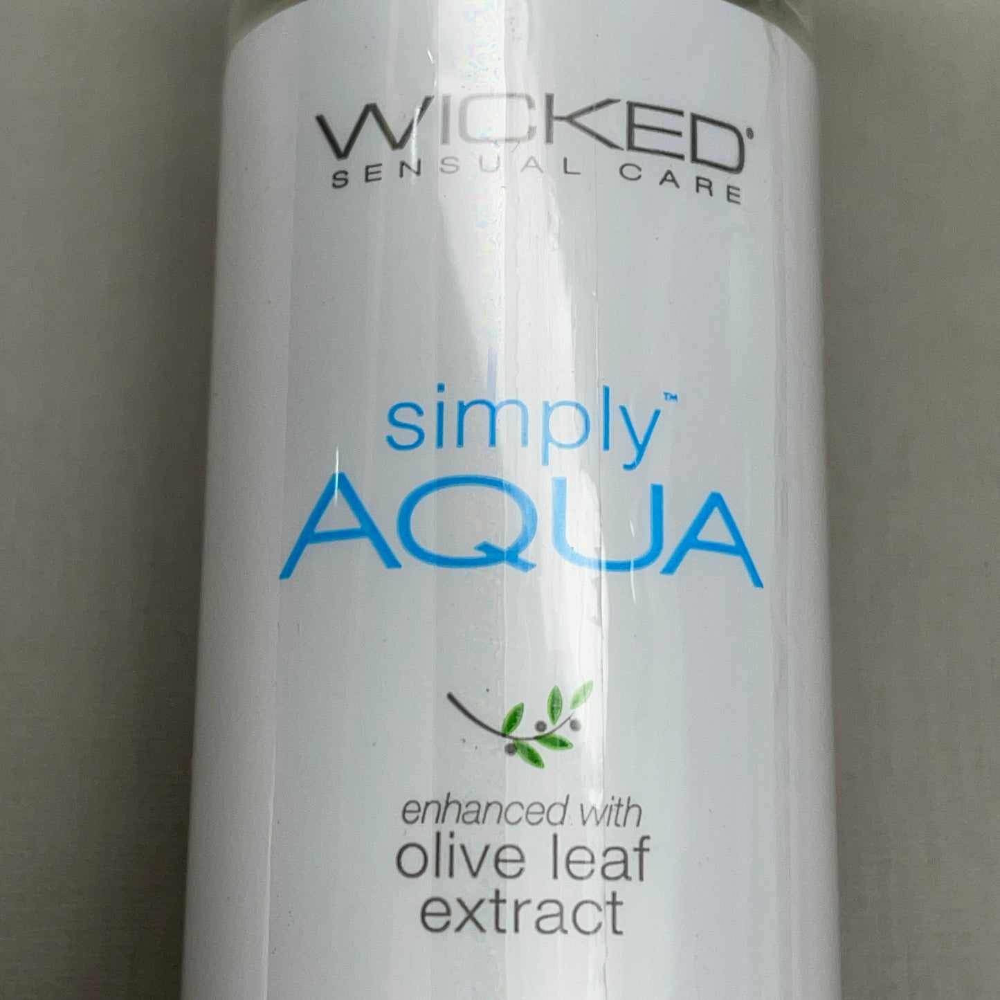 ZA@ WICKED SENSUAL CARE Simply Aqua Olive Leaf Extract Water Based Lubricant 2.3 oz 09/24 (New)