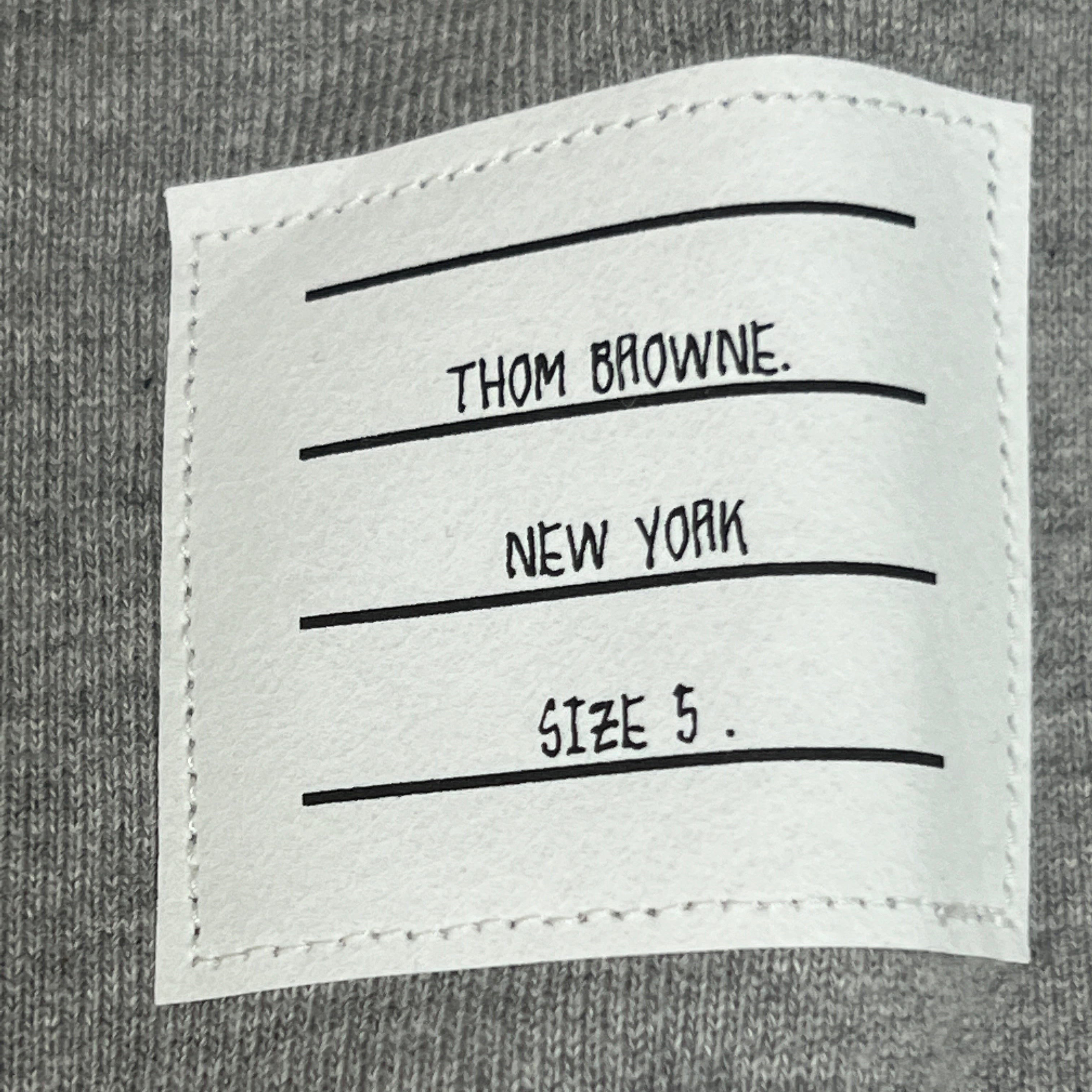 THOM BROWNE Classic Sweatshirt w/Engineered 4 Bar Sleeve in