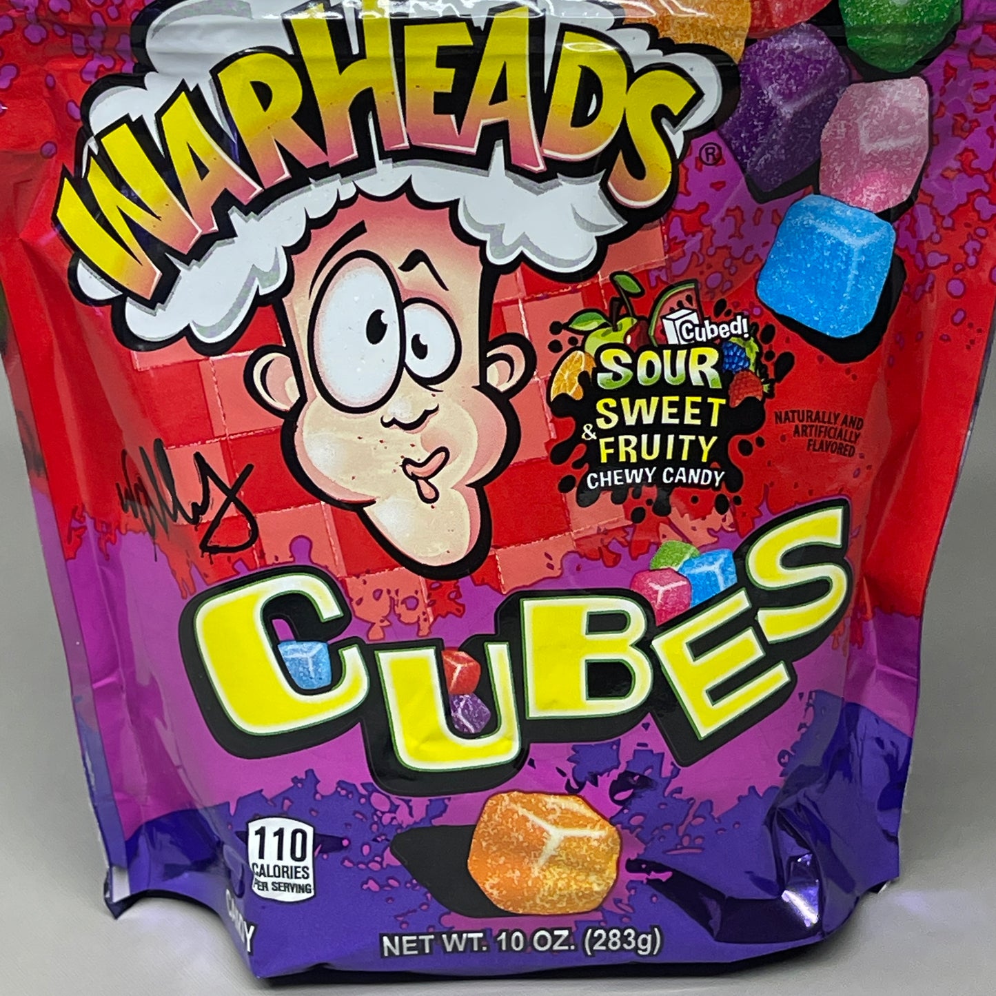 WARHEADS Cubes - Sour, Sweet, & Fruity Chewy Candy 10 oz 10/23 (New)