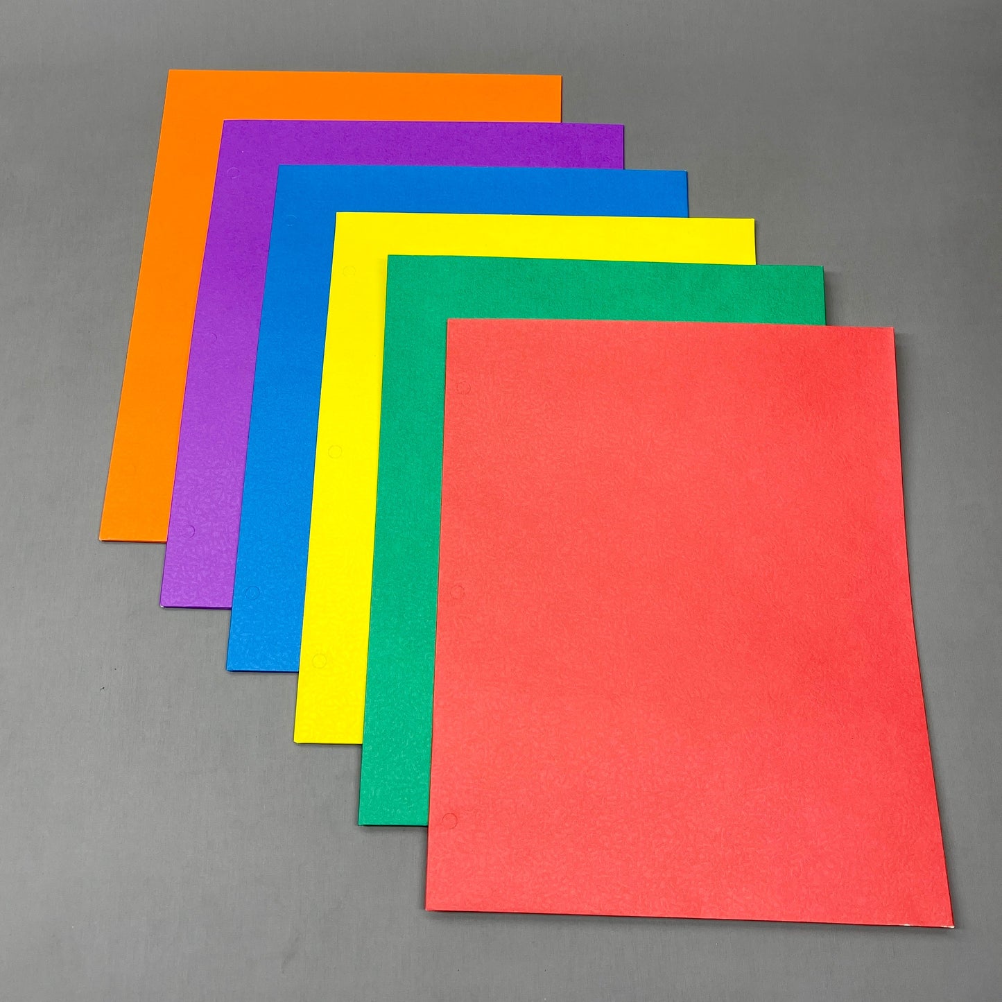 ZA@ BIGBOX Two-Pocket Folders Case of 144 (6 Colors) Blue, Red, Yellow, etc. BBFLDR-A (New)