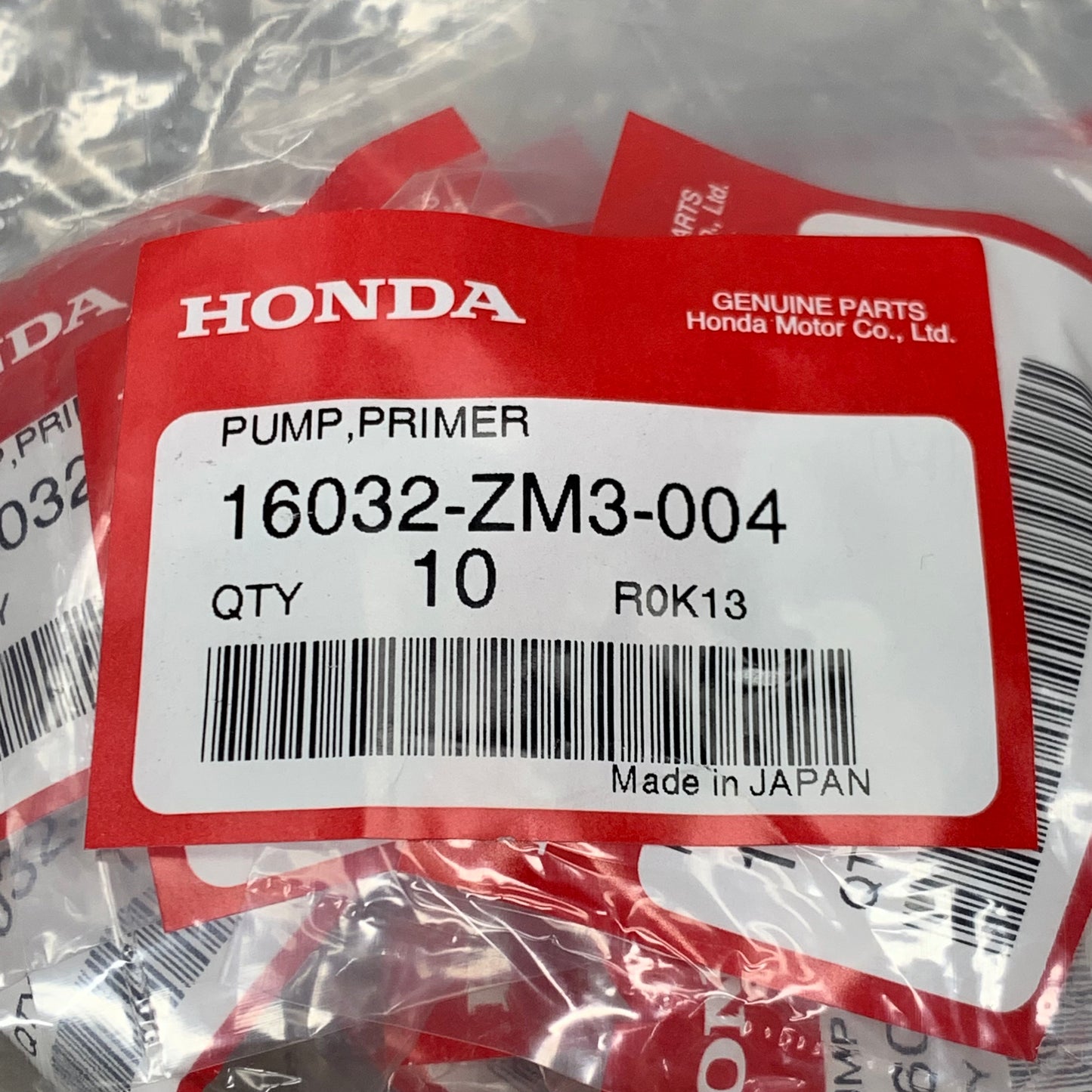 HONDA Primer Pump 16032-ZM3-004 10pk (New)