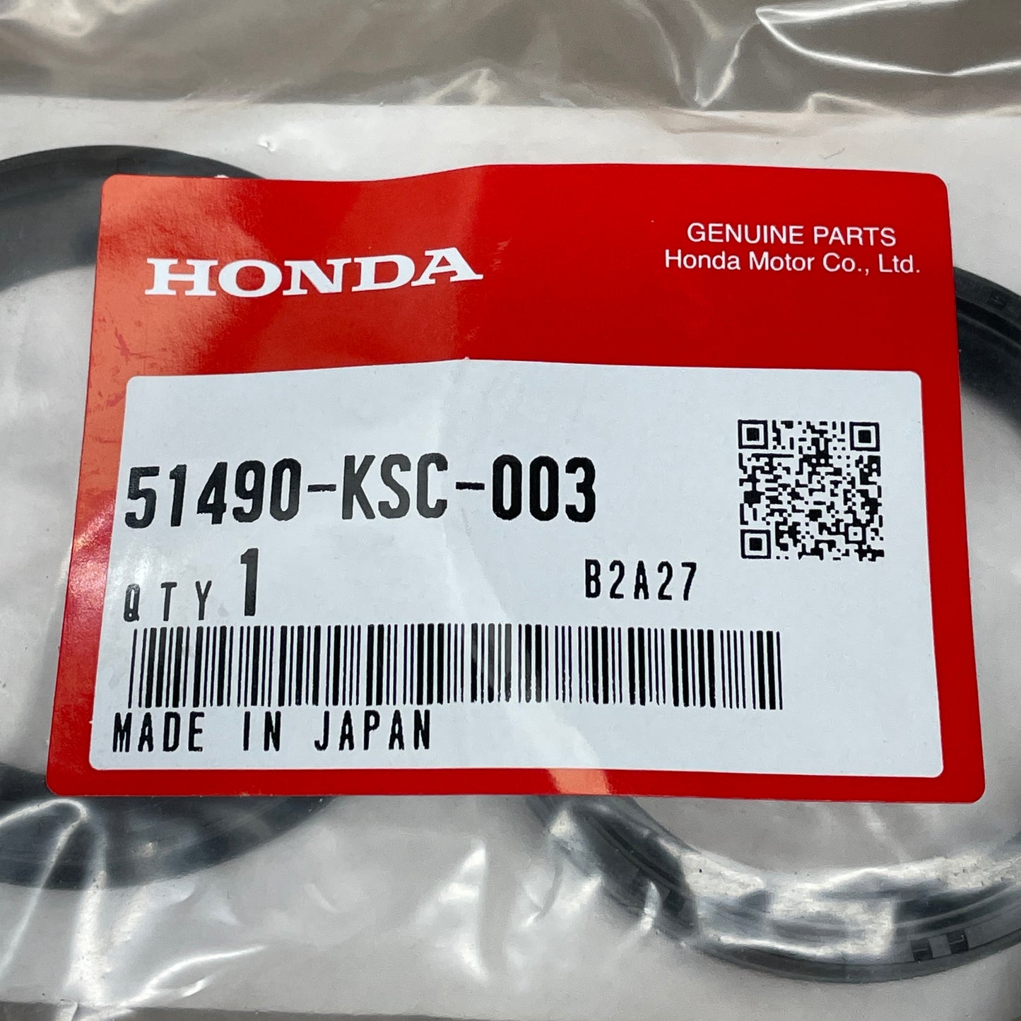 HONDA Front Fork Seal Set CRF250X CRF450X 51490-KSC-003 OEM (New)