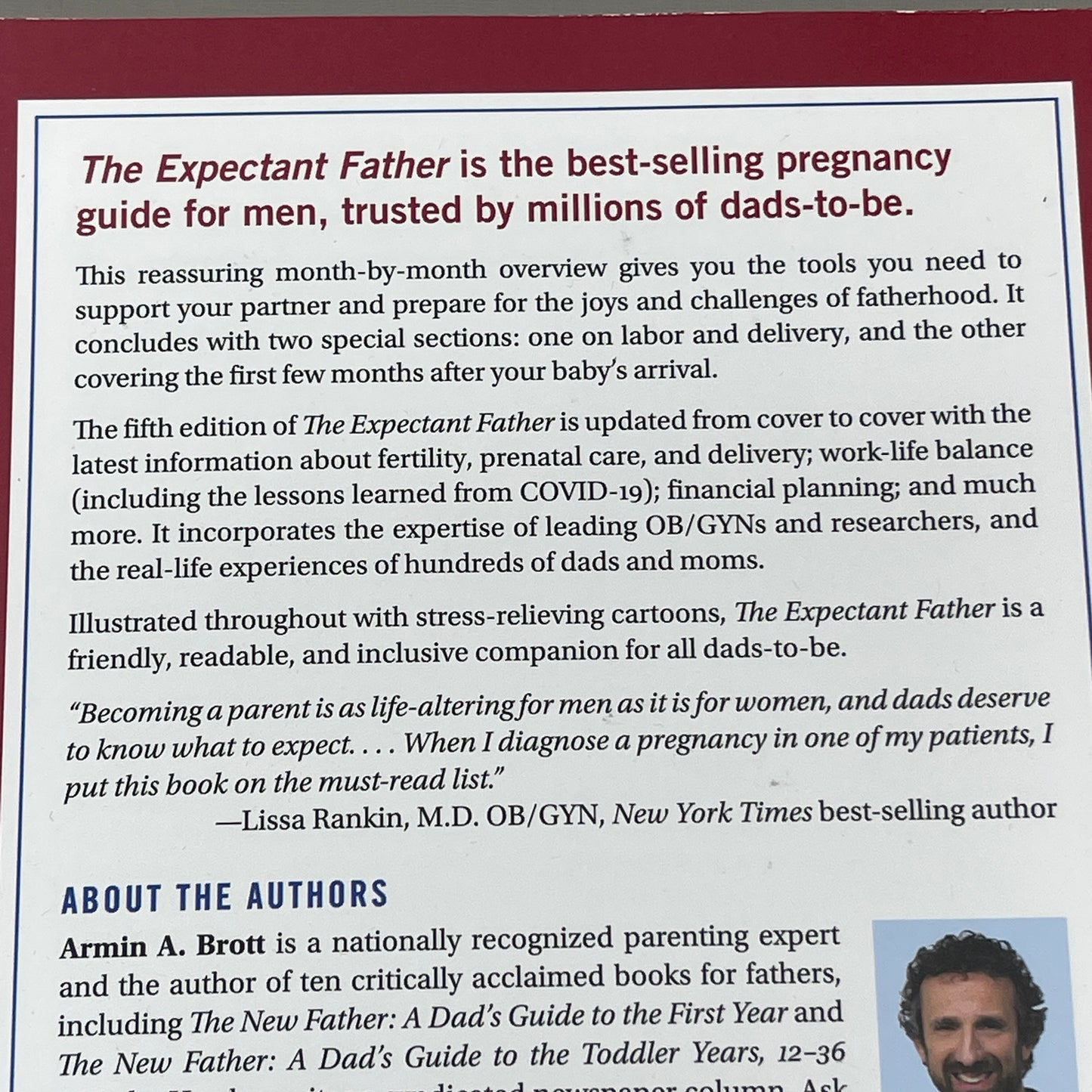 The Expectant Father The Ultimate Guide For Dads-To-Be Paperback Book By Armin Brott & Jennifer Ash Rudick (New)