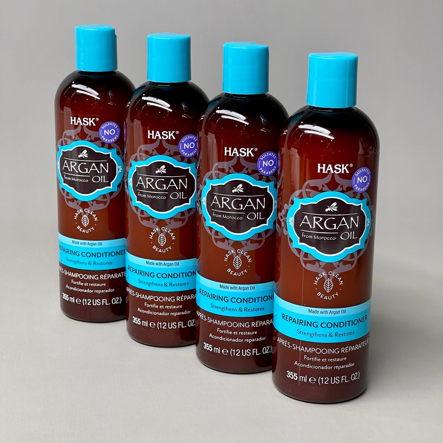 ZA@ HASK Argan Repairing Conditioner 4-PACK 12 oz 34326K(NEW)