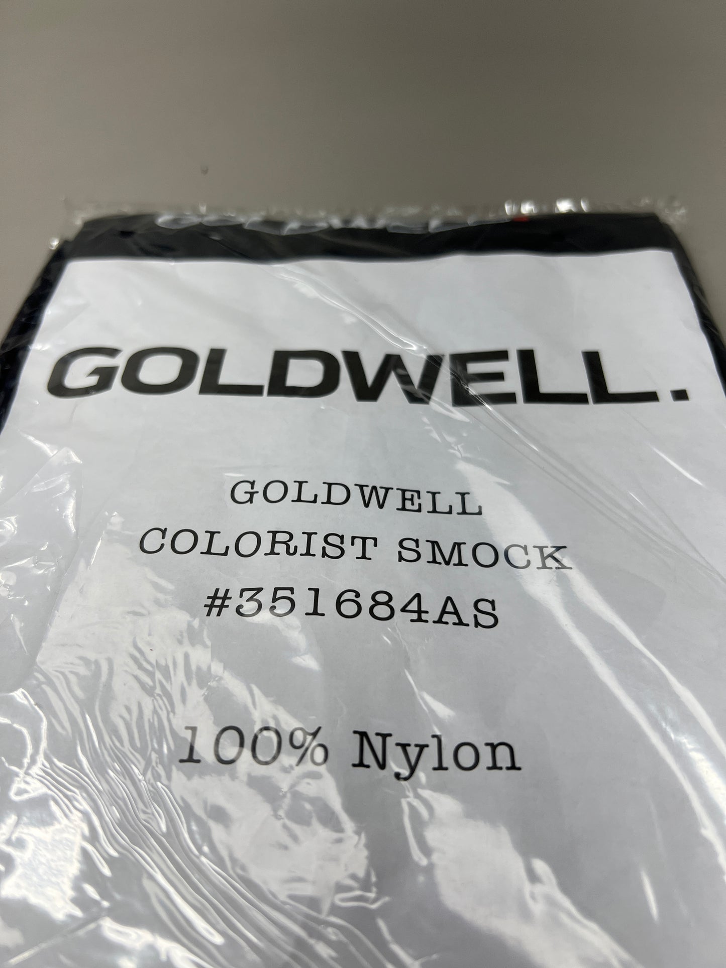 GOLDWELL Colorist Smock for Hairdressers 100% nylon Snap closure Black 351684AS (New)