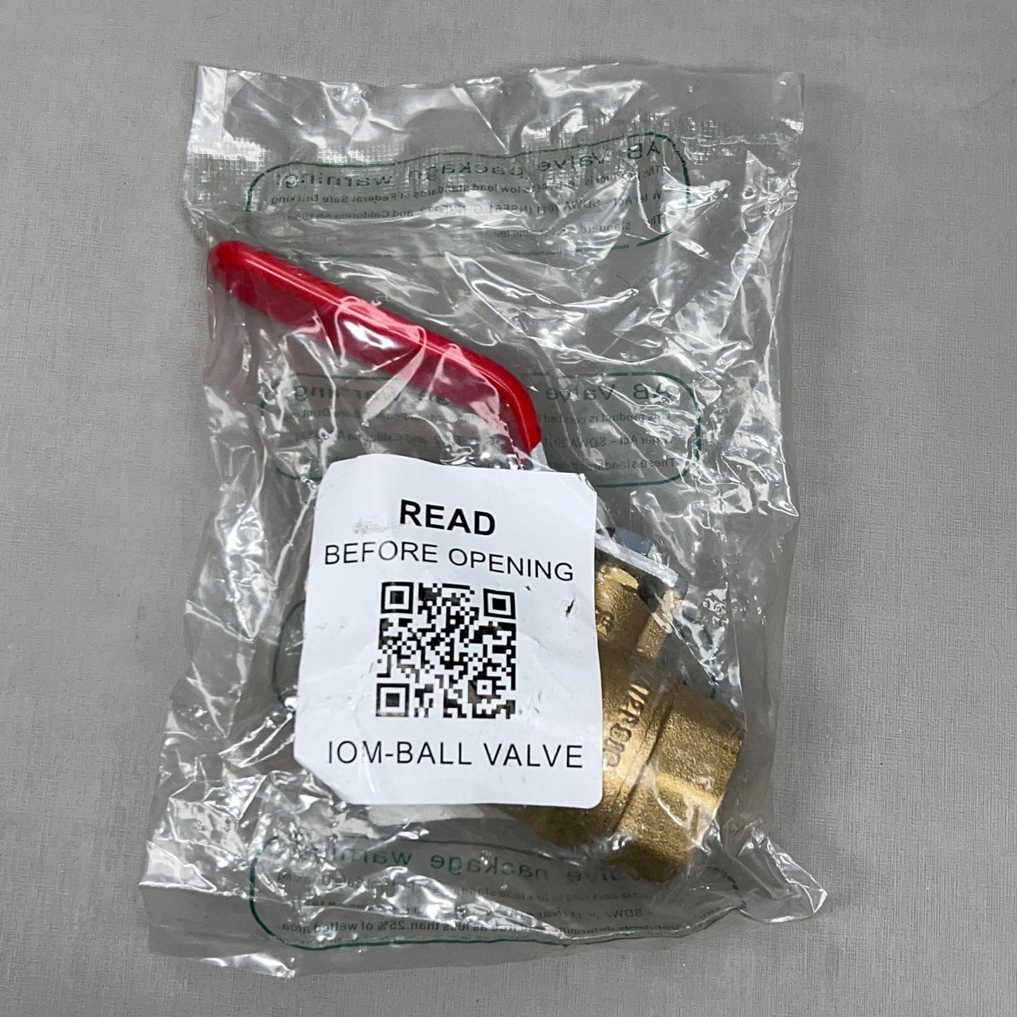 RED-WHITE VALVE Brass Full-Port Ball Valve 3/4" 0.6 lb 5592AB (New)