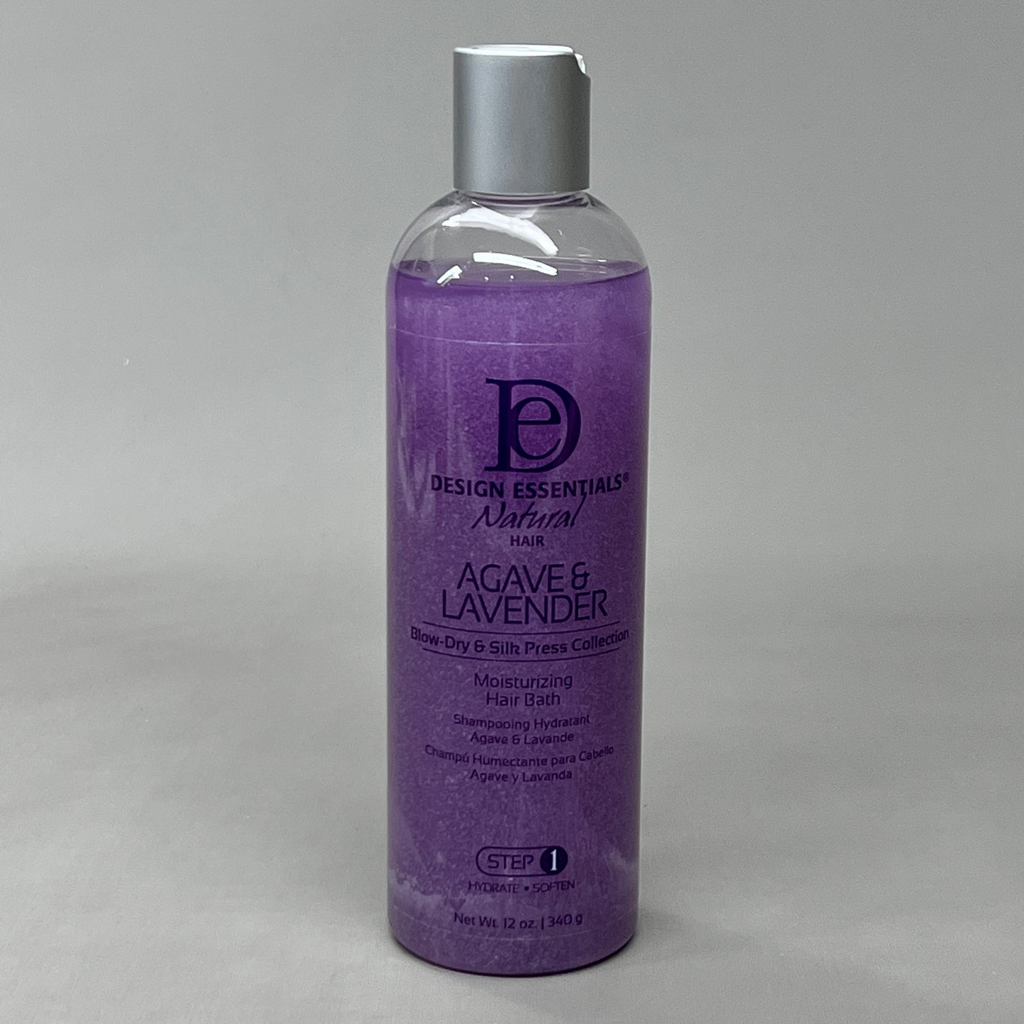 DESIGN ESSENTIALS Natural Hair Agave & Lavender Moisturizing Hair Bath 12 oz 05/25 (New)