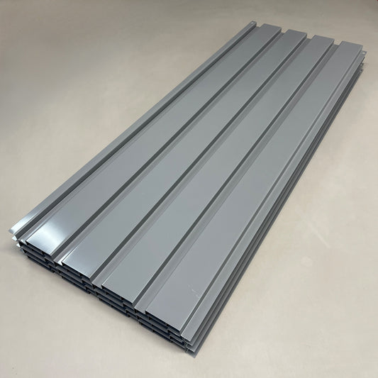 TENNSCO Steel Corrugated Decking 8 Panels (12.5” x 36” each) 22ga 4150 lb Load BSD-9636-MGY 1W969A Grey (New)