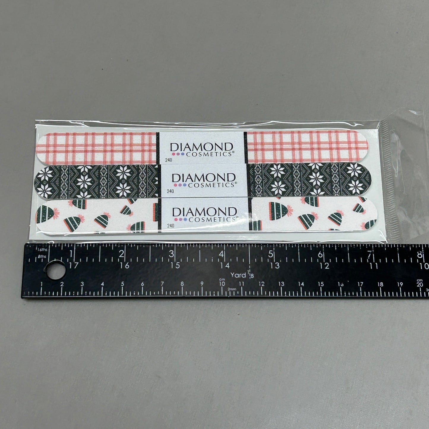 ZA@ DIAMOND COSMETICS 3 Packs of 3! Holiday Nail Files Multiple Prints 85386DT (New) A