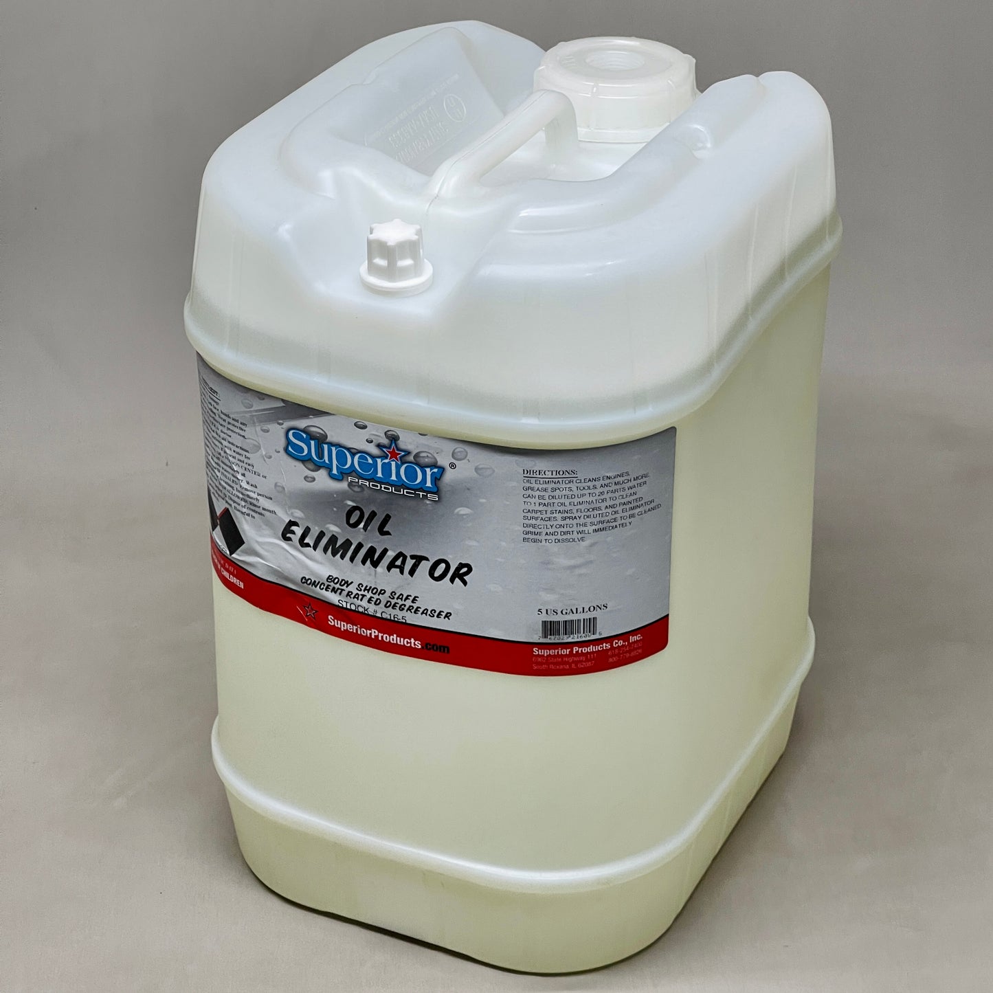 Z@ SUPERIOR PRODUCTS Oil Eliminator Concentrated Degreaser 5 Gallons C16-5 (New)