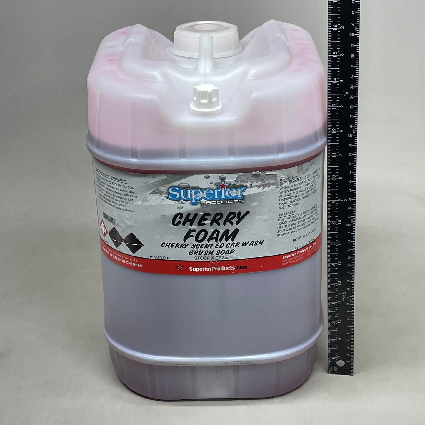 Z@ SUPERIOR PRODUCTS Cherry Foam Car Wash Brush Soap 5 Gallons CS2-5 (New)