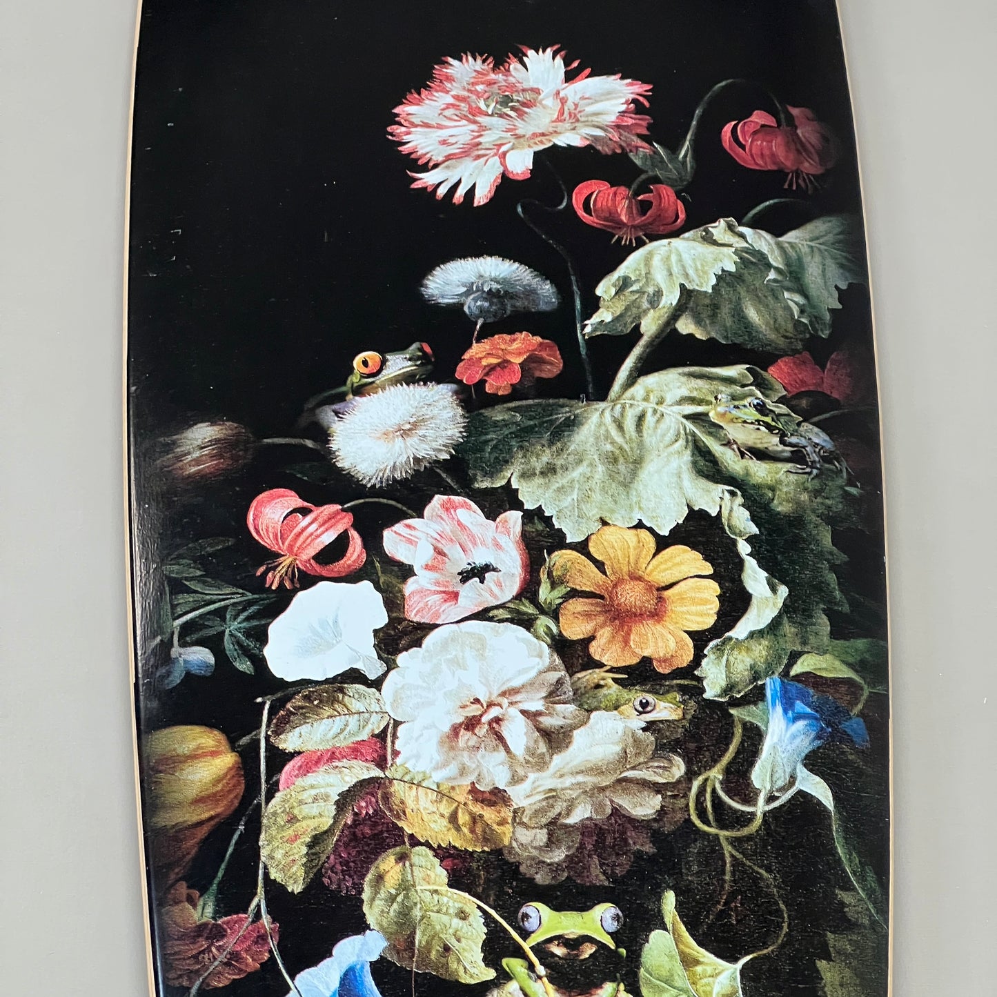 LANDYACHTZ Longboard Bamboo Skateboard Deck BAMBOO Black Floral(New Other)