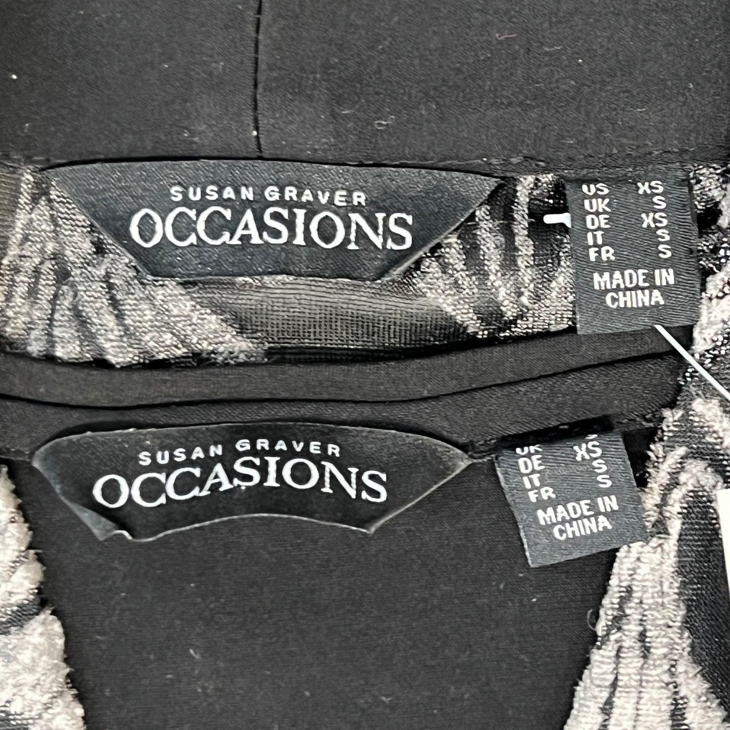 SUSAN GRAVER Knit Cardigan & Tank Set Women's Sz XS Grey / Black A384258F19671 (New)